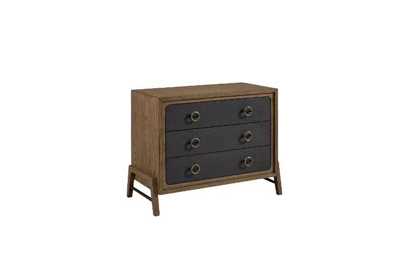 Elure Peppercorn Black and Latte Brown Bachelor Chest