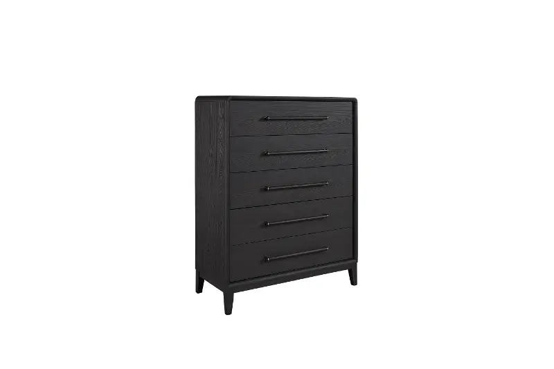 Elure Peppercorn Black 5-Drawer Chest