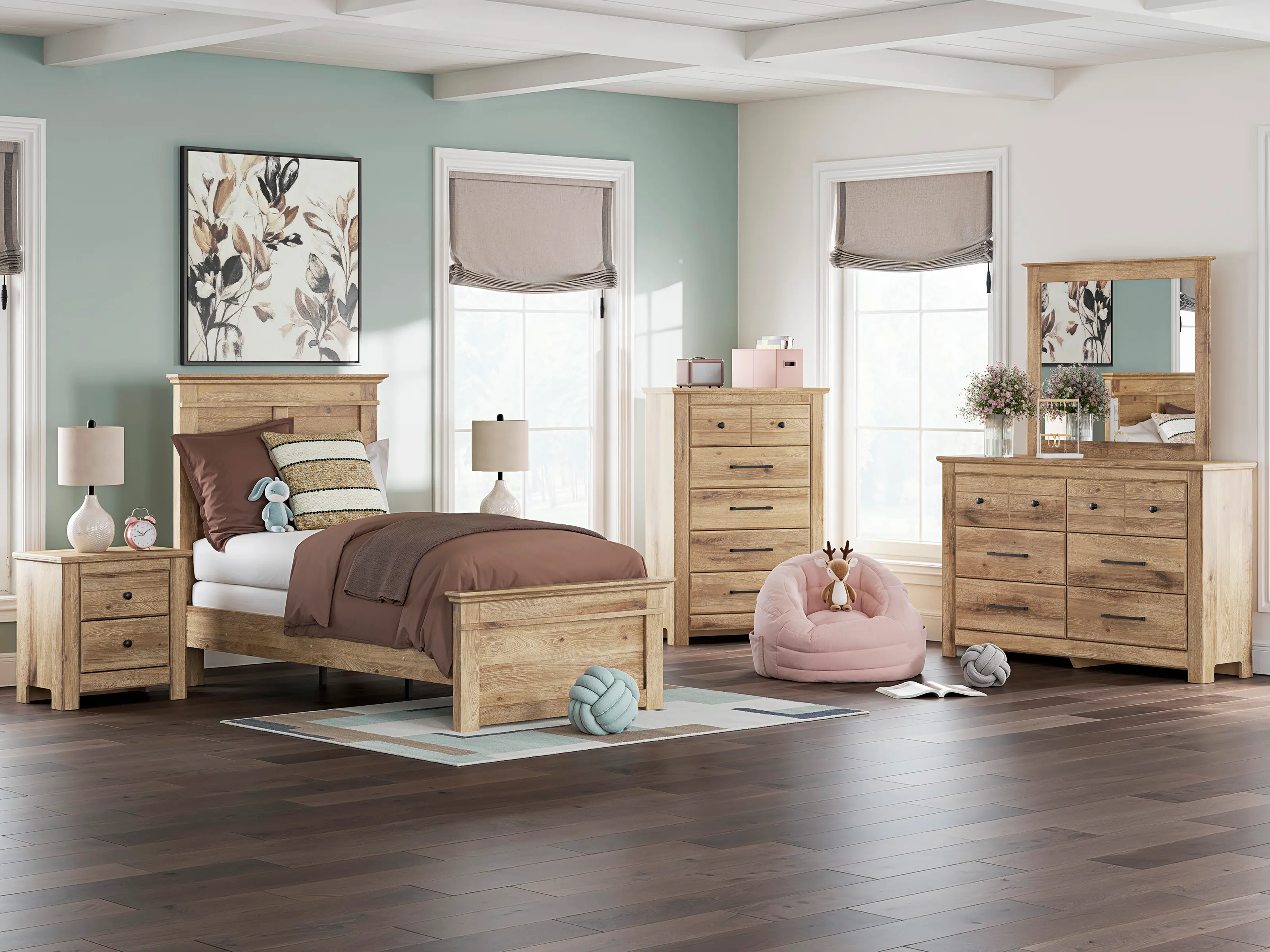 Canyon Natural Twin Bed-1