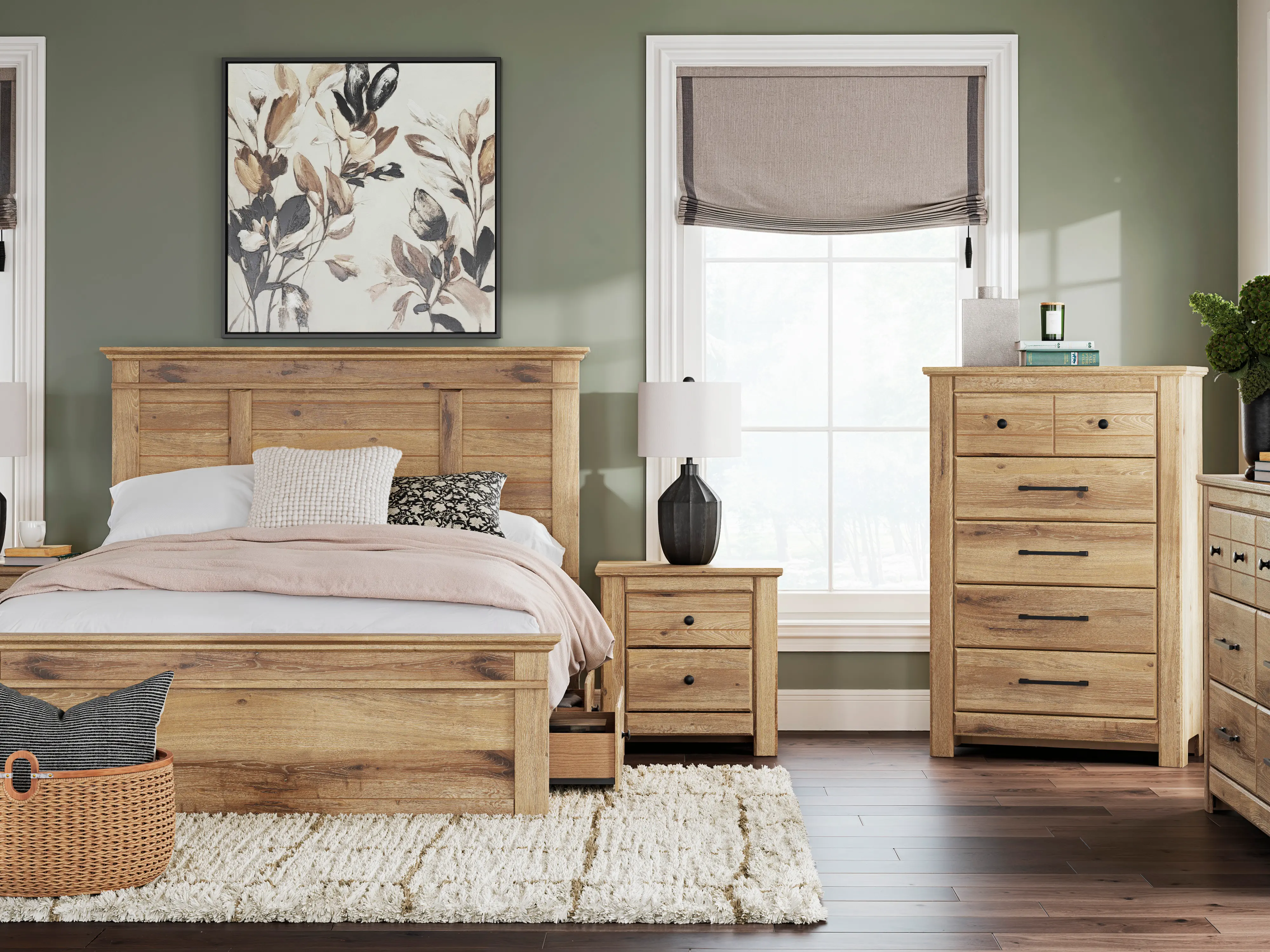 Canyon Natural Queen Bed-2