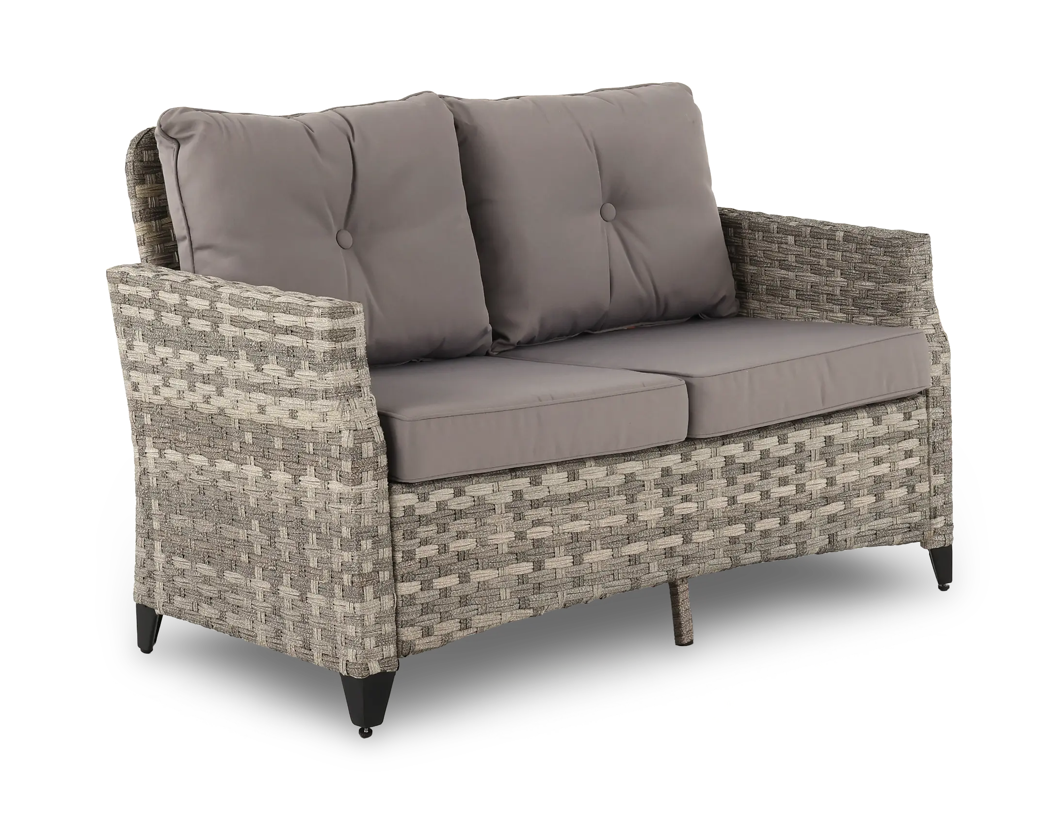 Ivy Gray Patio Loveseat-1
