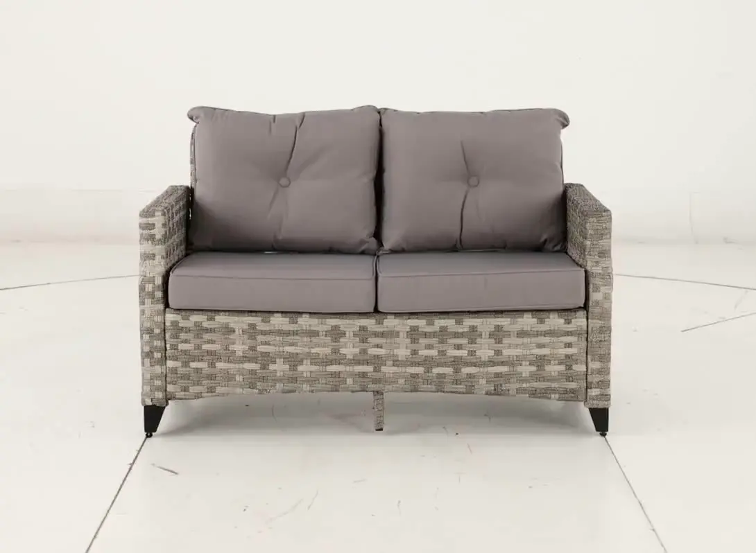 Ivy Gray Patio Loveseat-8