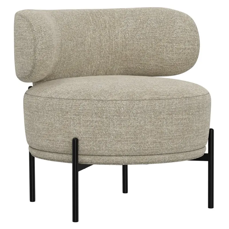 Genie Mushroom Beige Accent Chair