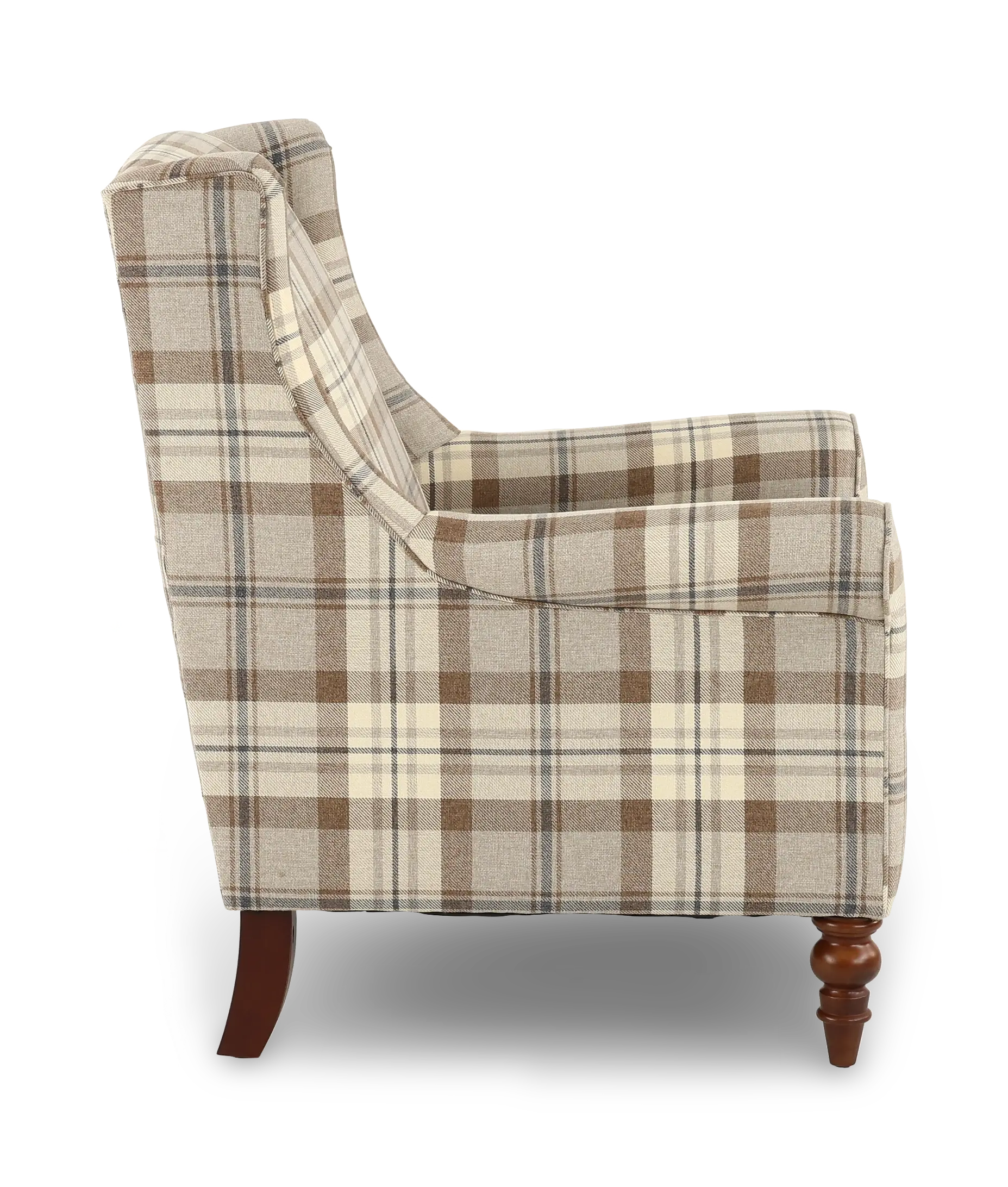 Teton Molasses Plaid Wingback Chair-5