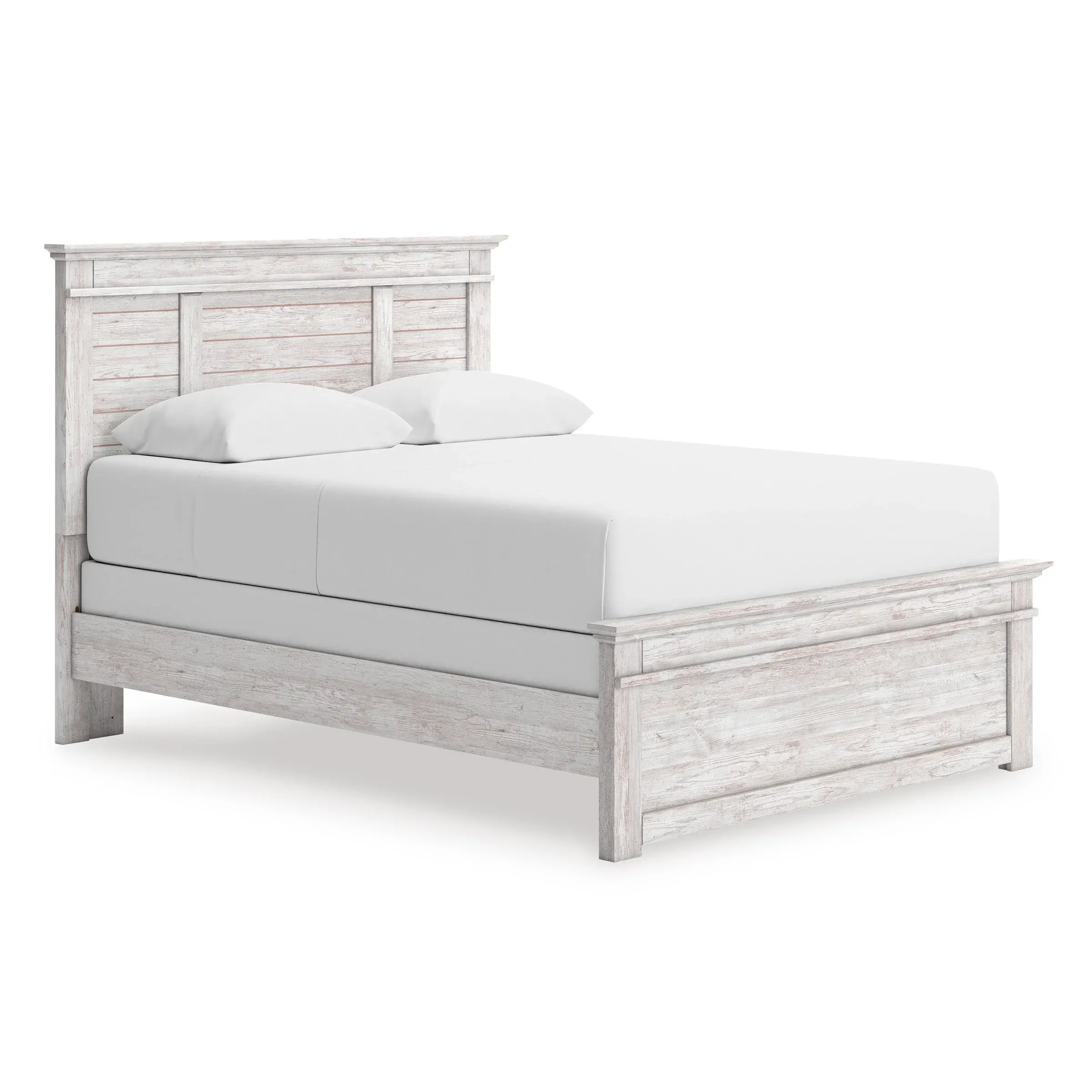 Whisper Whitewash Paneled Full Bed-1