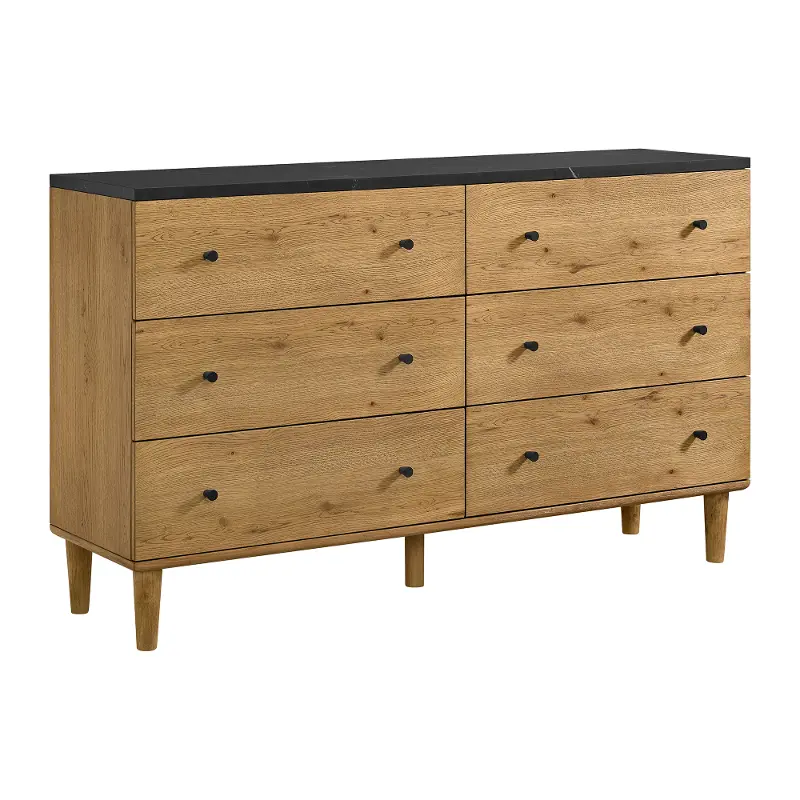 Sarah Prairie Oak 6-Drawer Dresser
