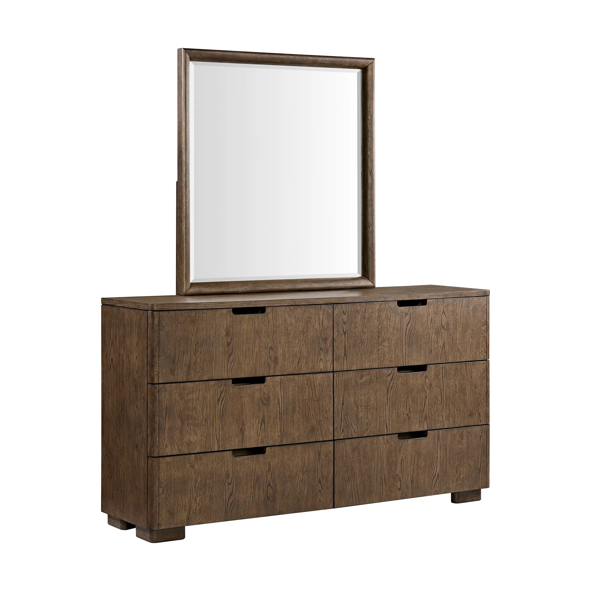 Regency Toffee Brown 6-Drawer Dresser-3