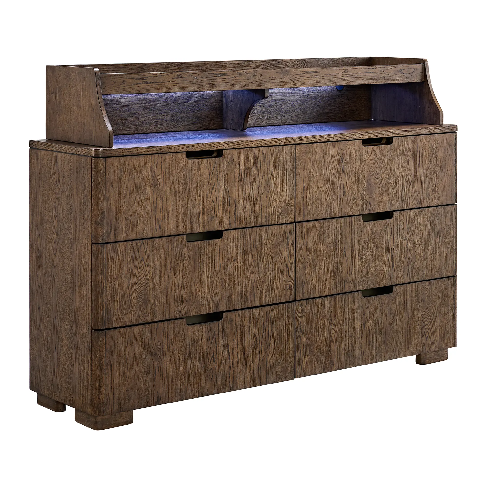 Regency Toffee Brown 6-Drawer Dresser-5