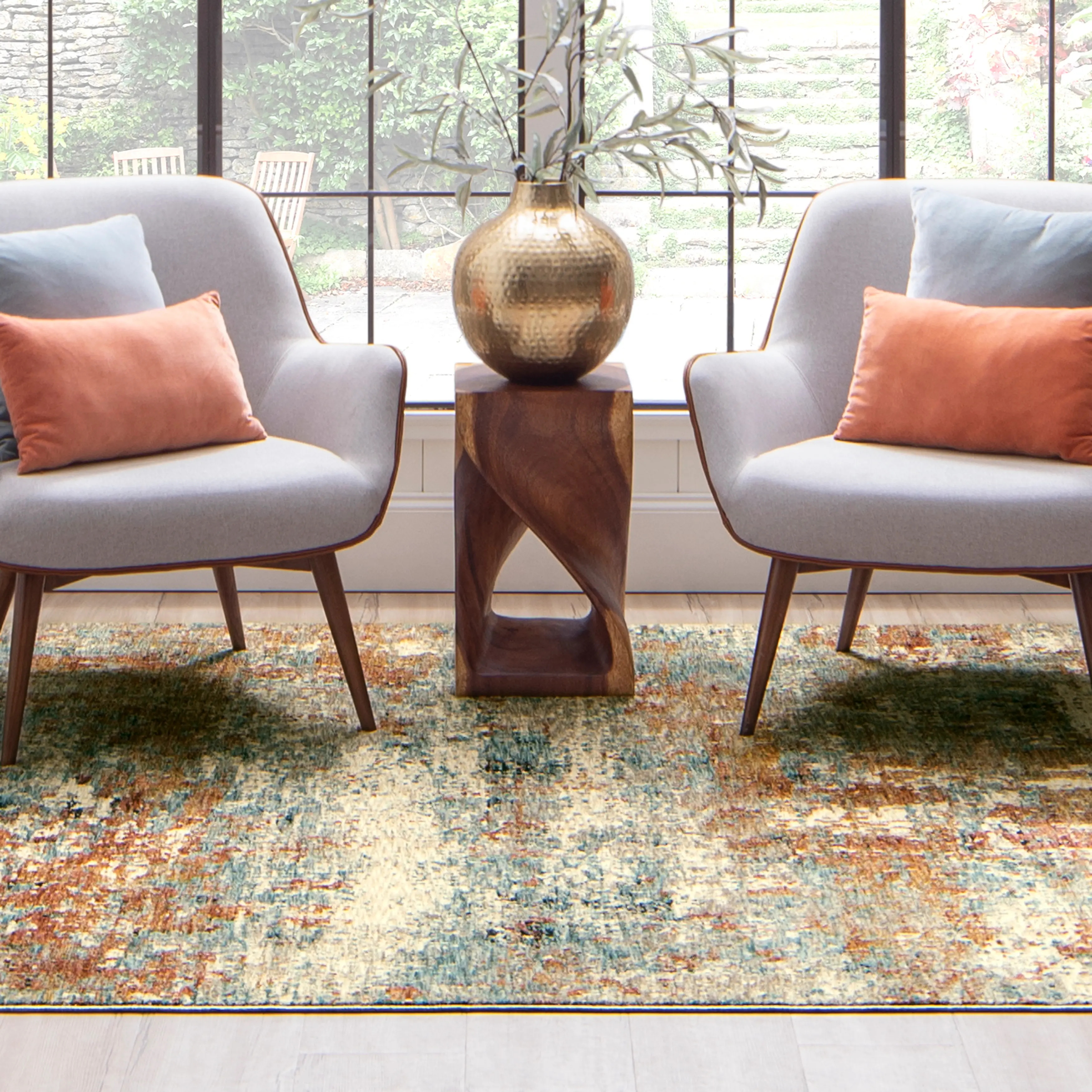 RG842-015/9X12.2 Ankara 9 x 12 Beige Area Rug-4
