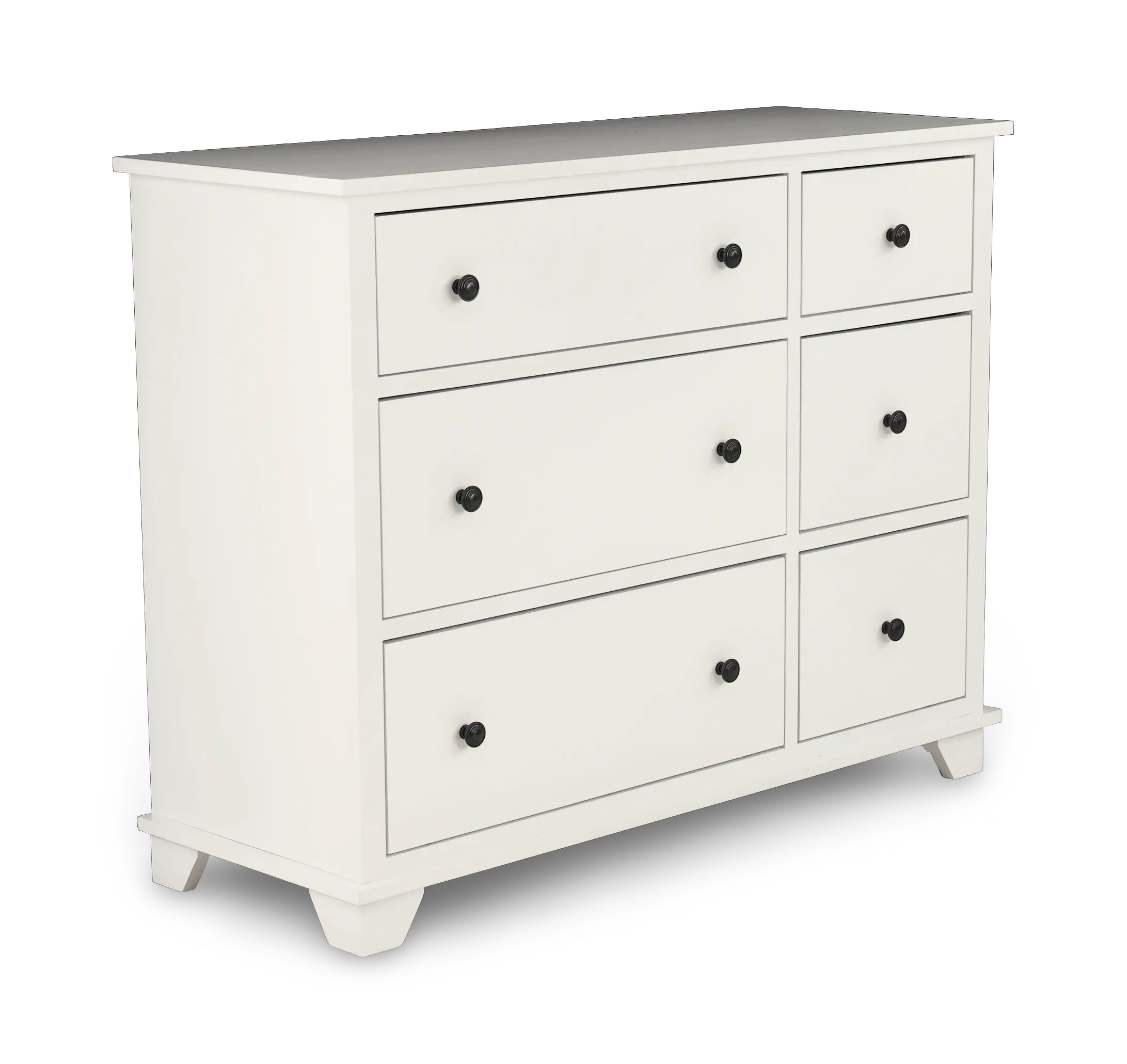 Portland Snow White 6-Drawer Dresser-1