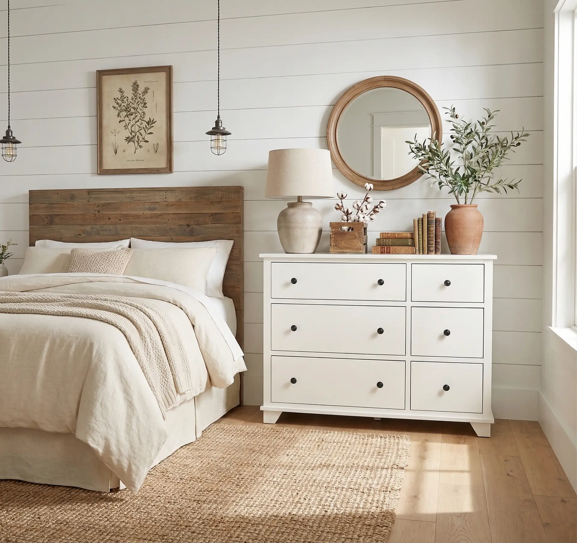Portland Snow White 6-Drawer Dresser-2