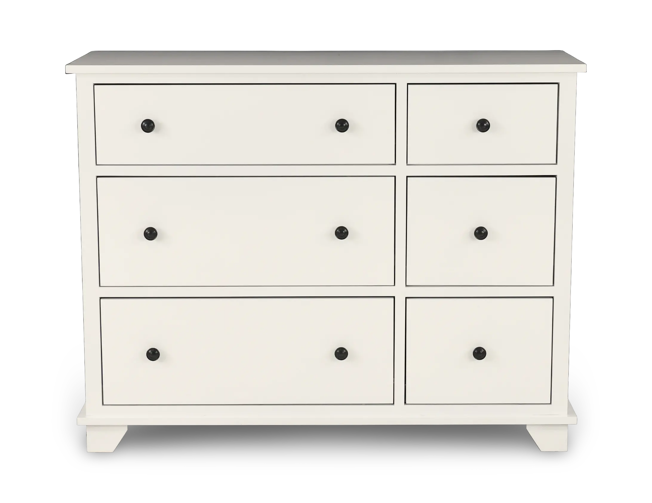 Portland Snow White 6-Drawer Dresser-4