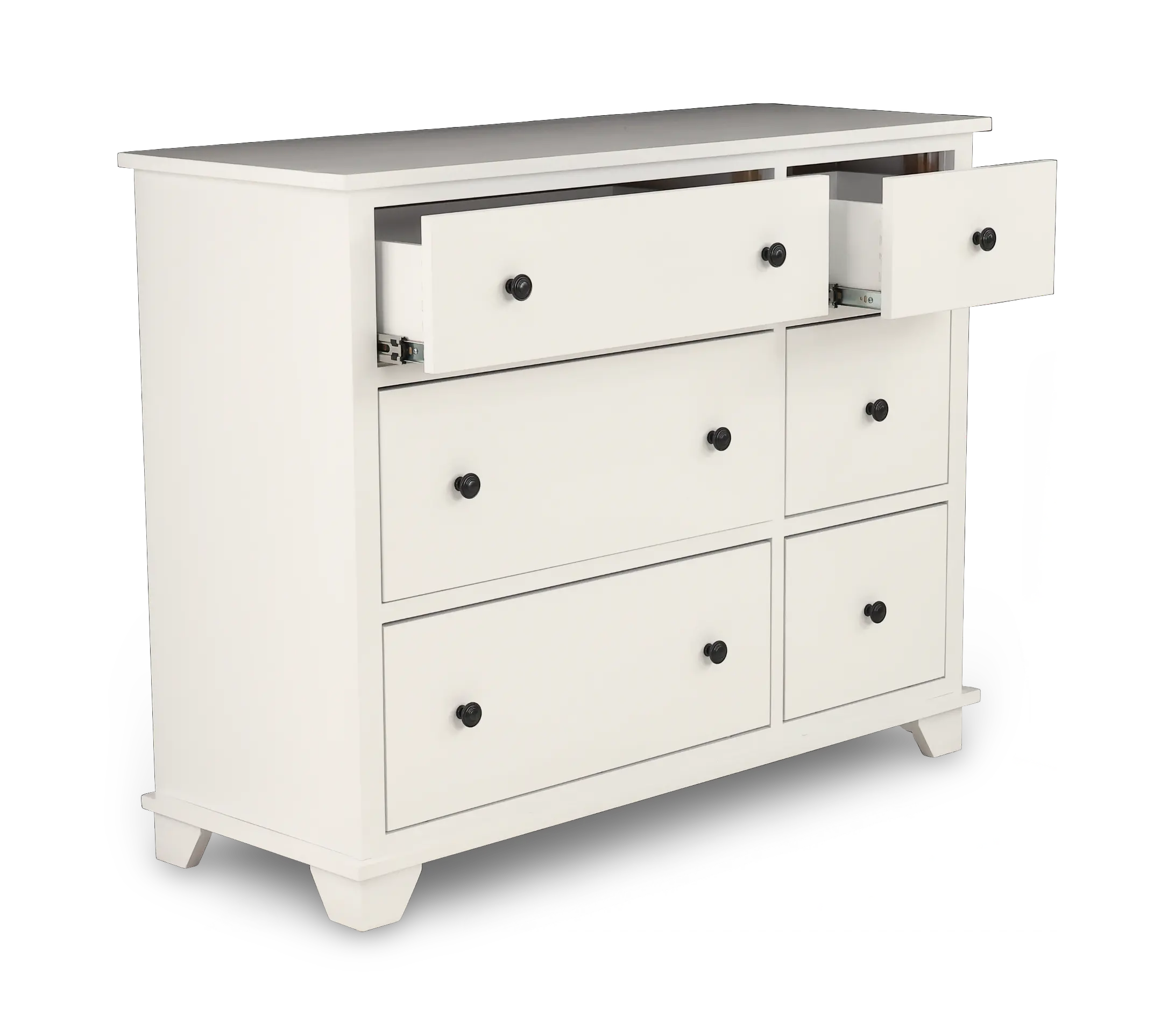 Portland Snow White 6-Drawer Dresser-5