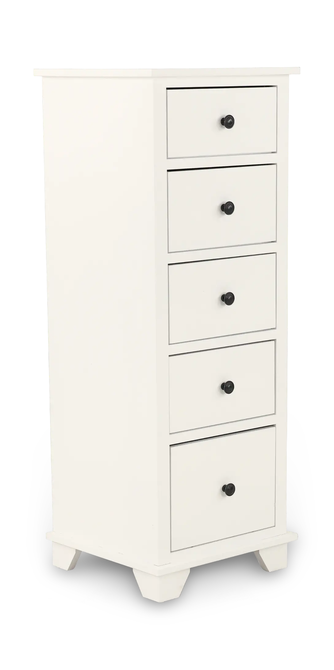 Portland Snow White 5-Drawer Lingerie Chest-1