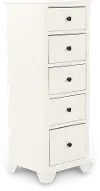 Portland Snow White 5-Drawer Lingerie Chest