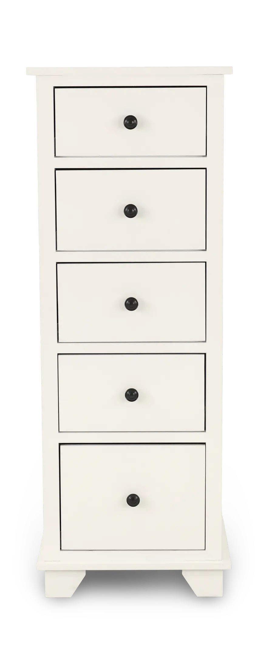 Portland Snow White 5-Drawer Lingerie Chest-4