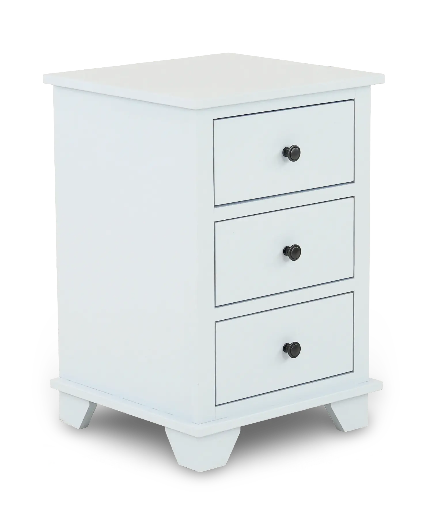 Portland Bayside Blue 3-Drawer Nightstand-1