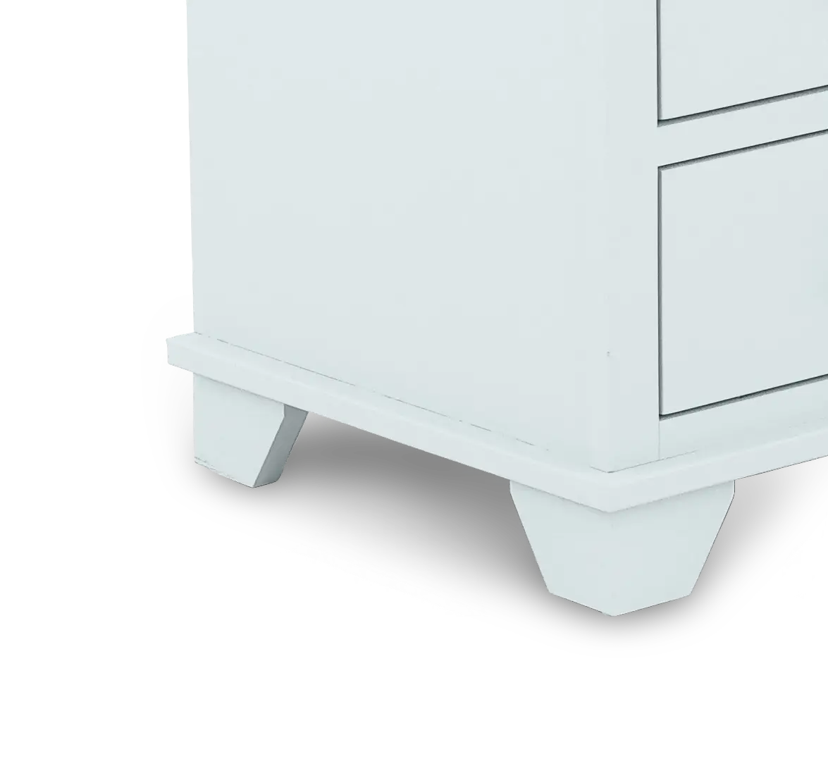Portland Bayside Blue 3-Drawer Nightstand-6