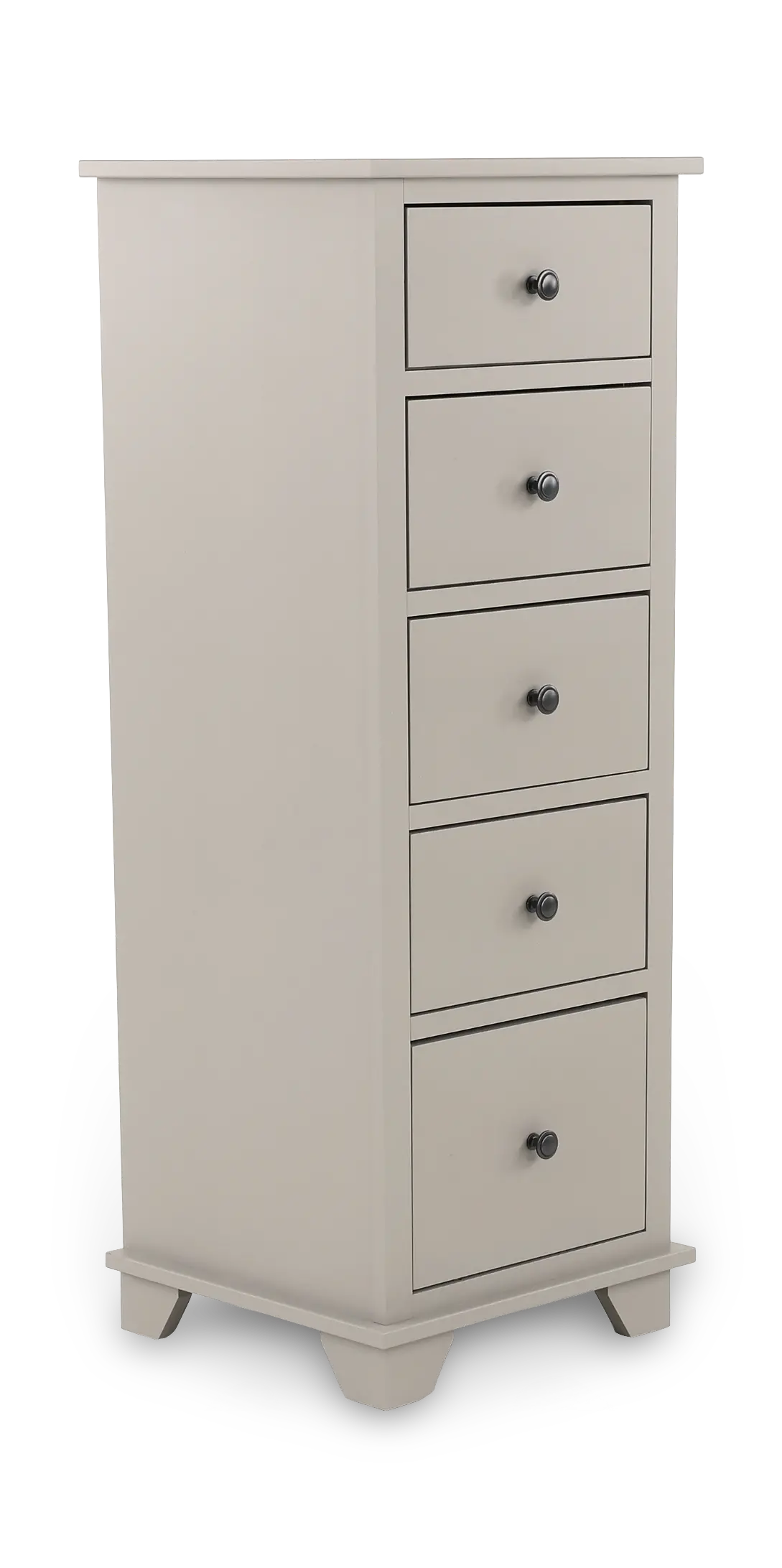 Portland Storm Gray 5-Drawer Lingerie Chest-1