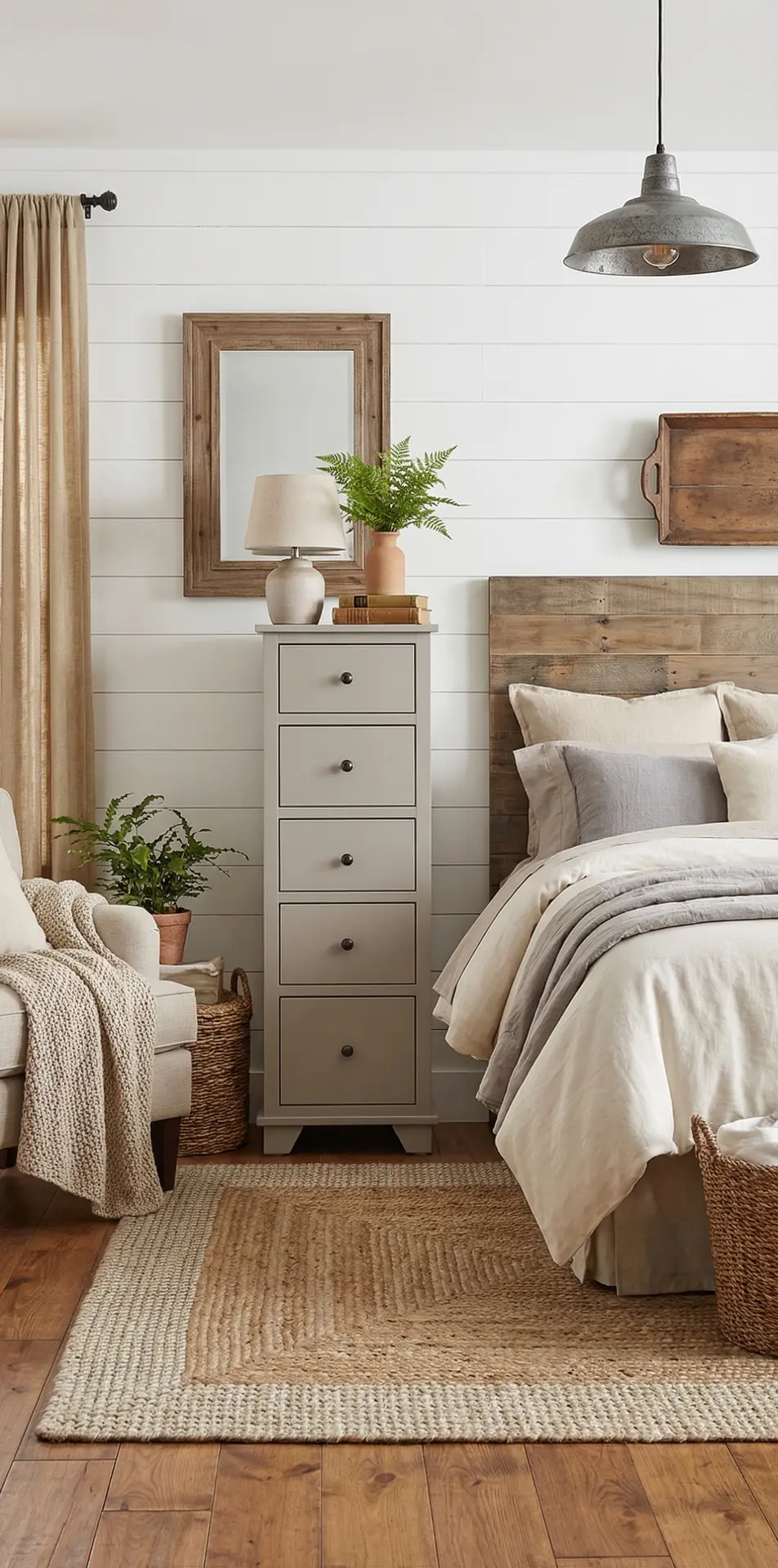 Portland Storm Gray 5-Drawer Lingerie Chest-2