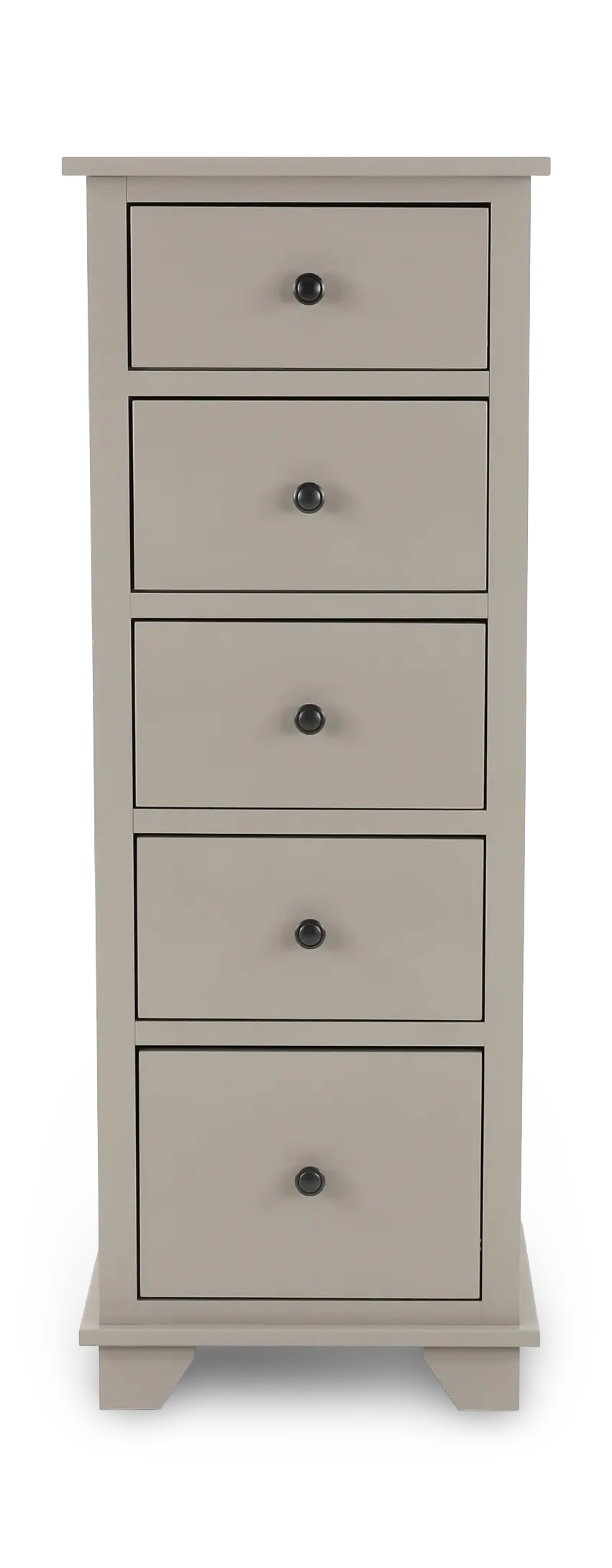 Portland Storm Gray 5-Drawer Lingerie Chest-4