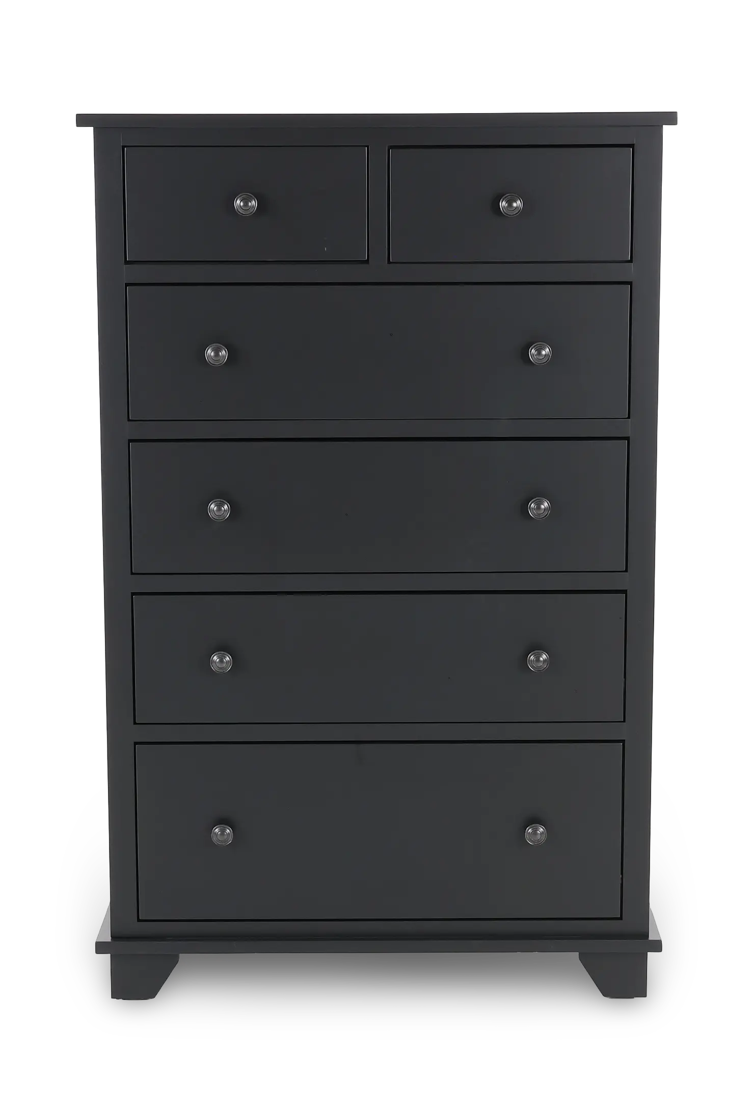Portland Raven Black 6-Drawer Chest-4