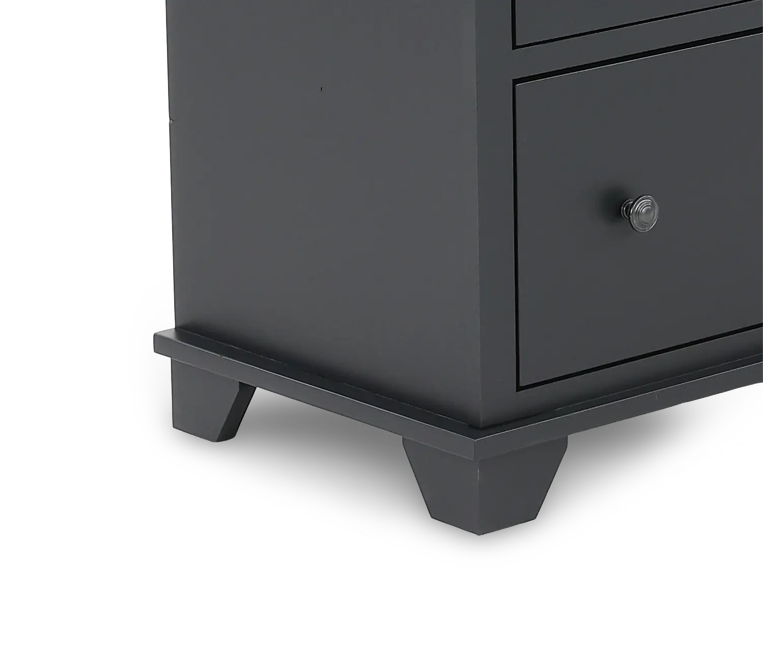 Portland Raven Black 6-Drawer Chest-6