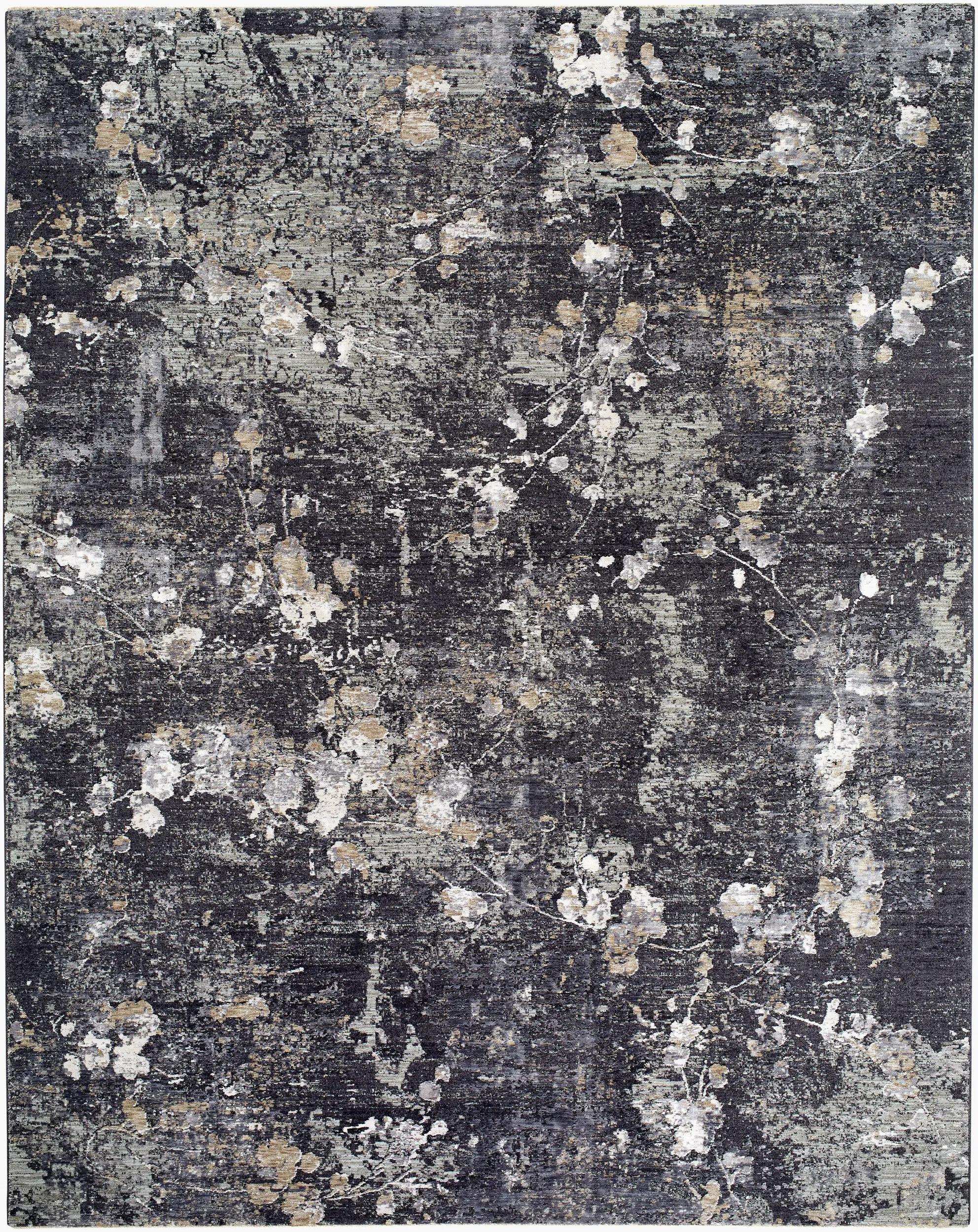GKK2315-710102 Gakko 8 x 10 Black and White Area Rug-1