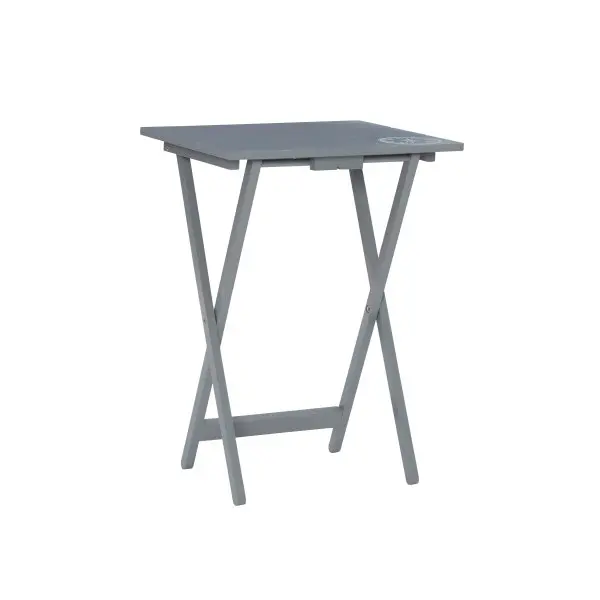Compass 26.38 H Gray Tray Table-1