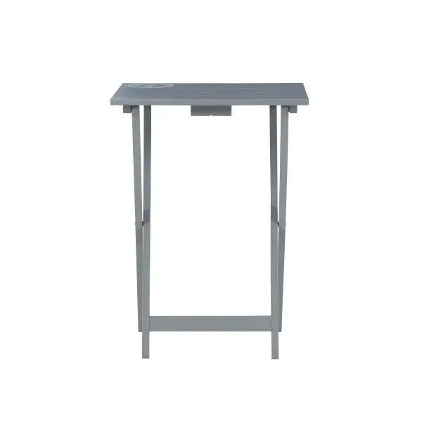 Compass 26.38 H Gray Tray Table-8