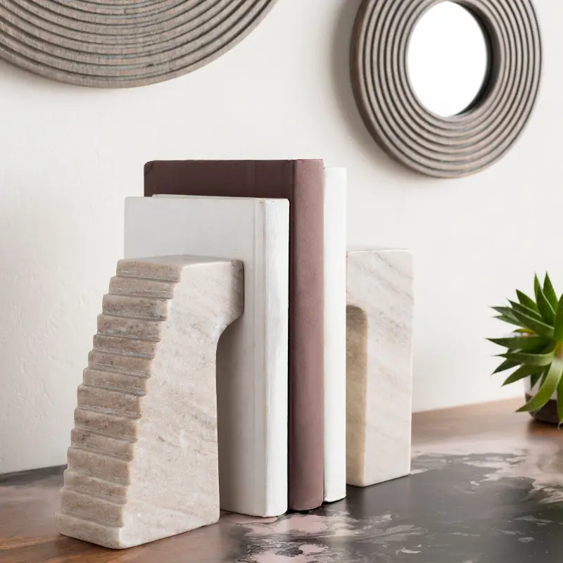 Gates of Troy Stone Bookends