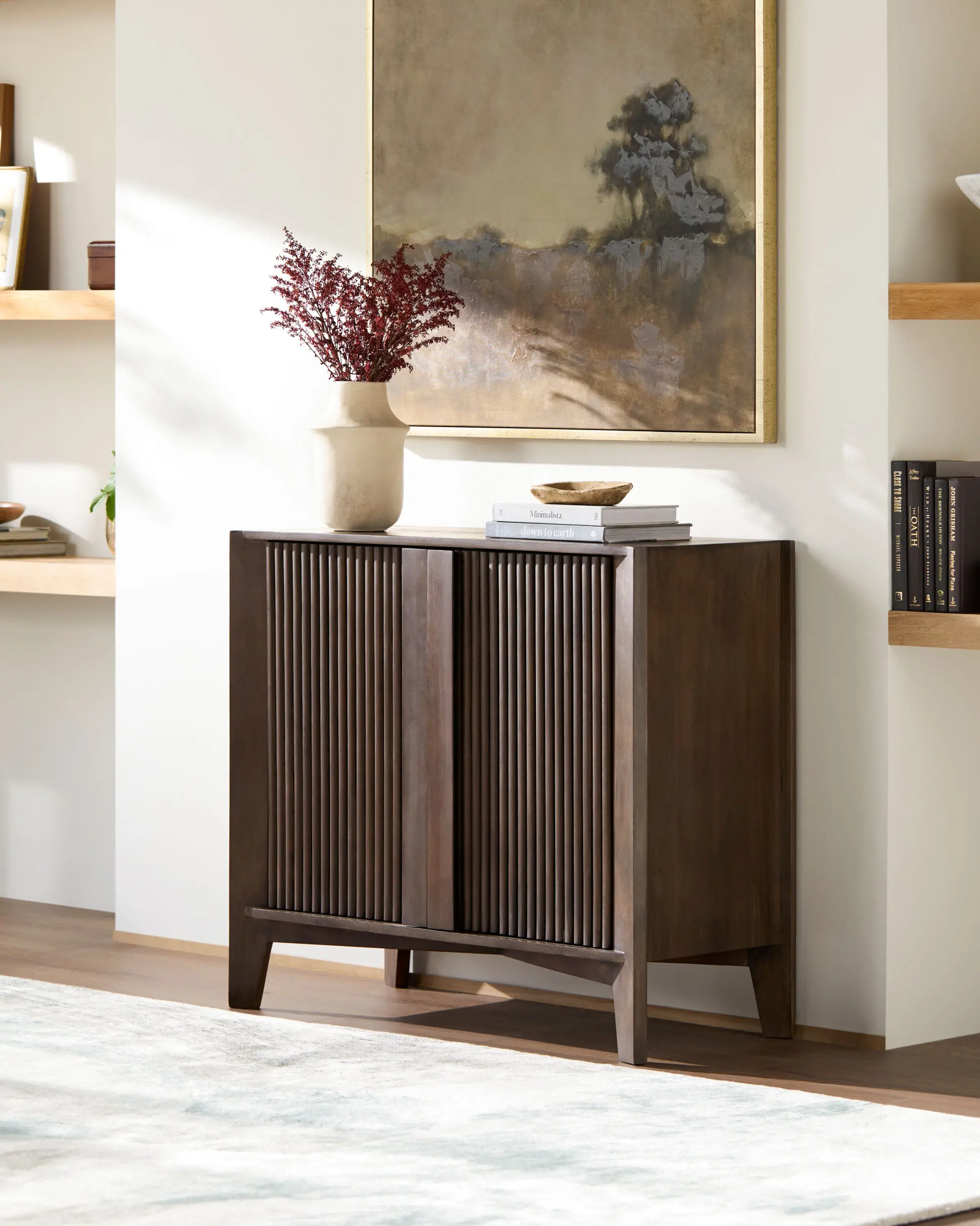 RNO003-323416 Ronan Brown Wood Cabinet-1