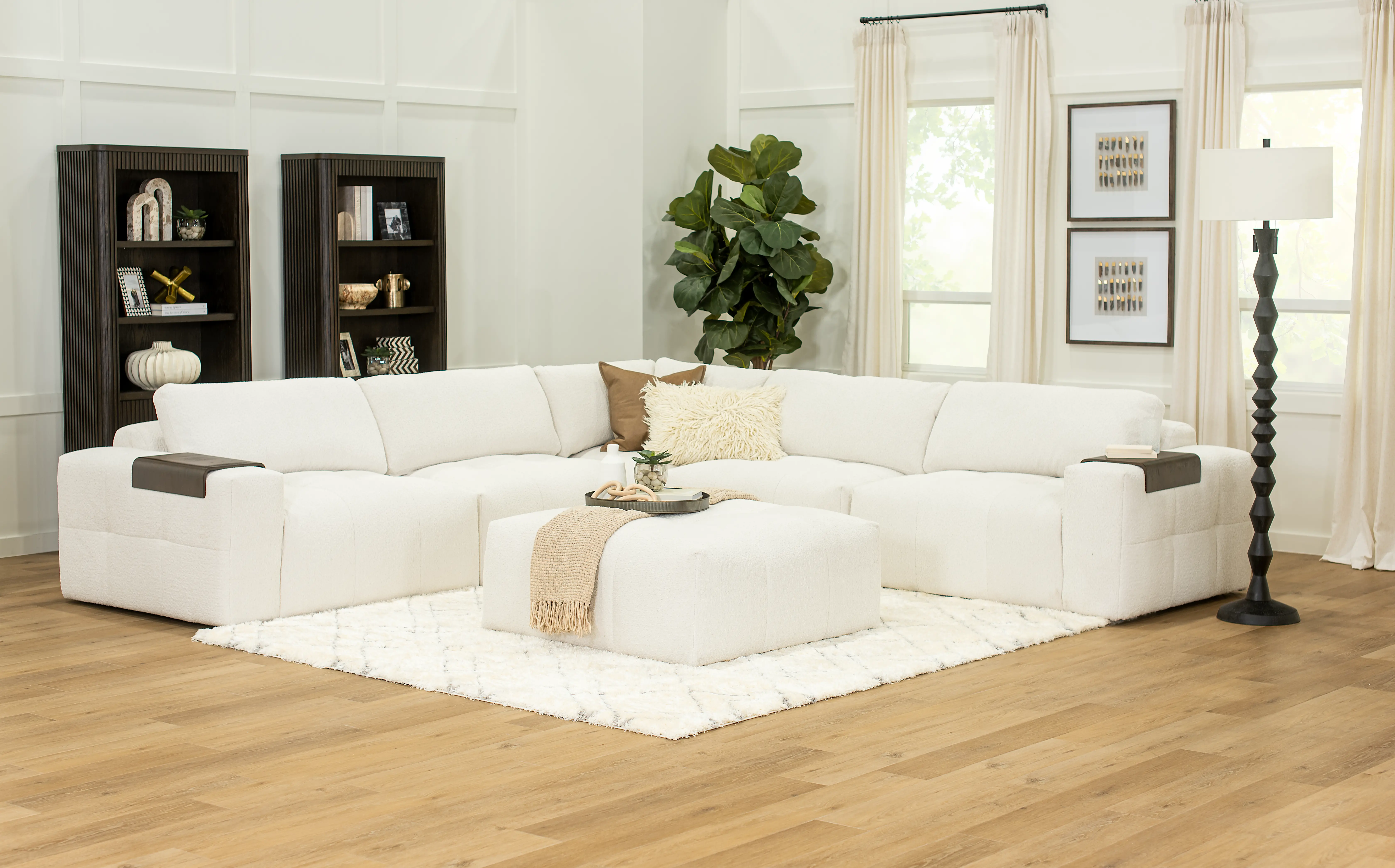 Monza Dove Gray Ottoman-4