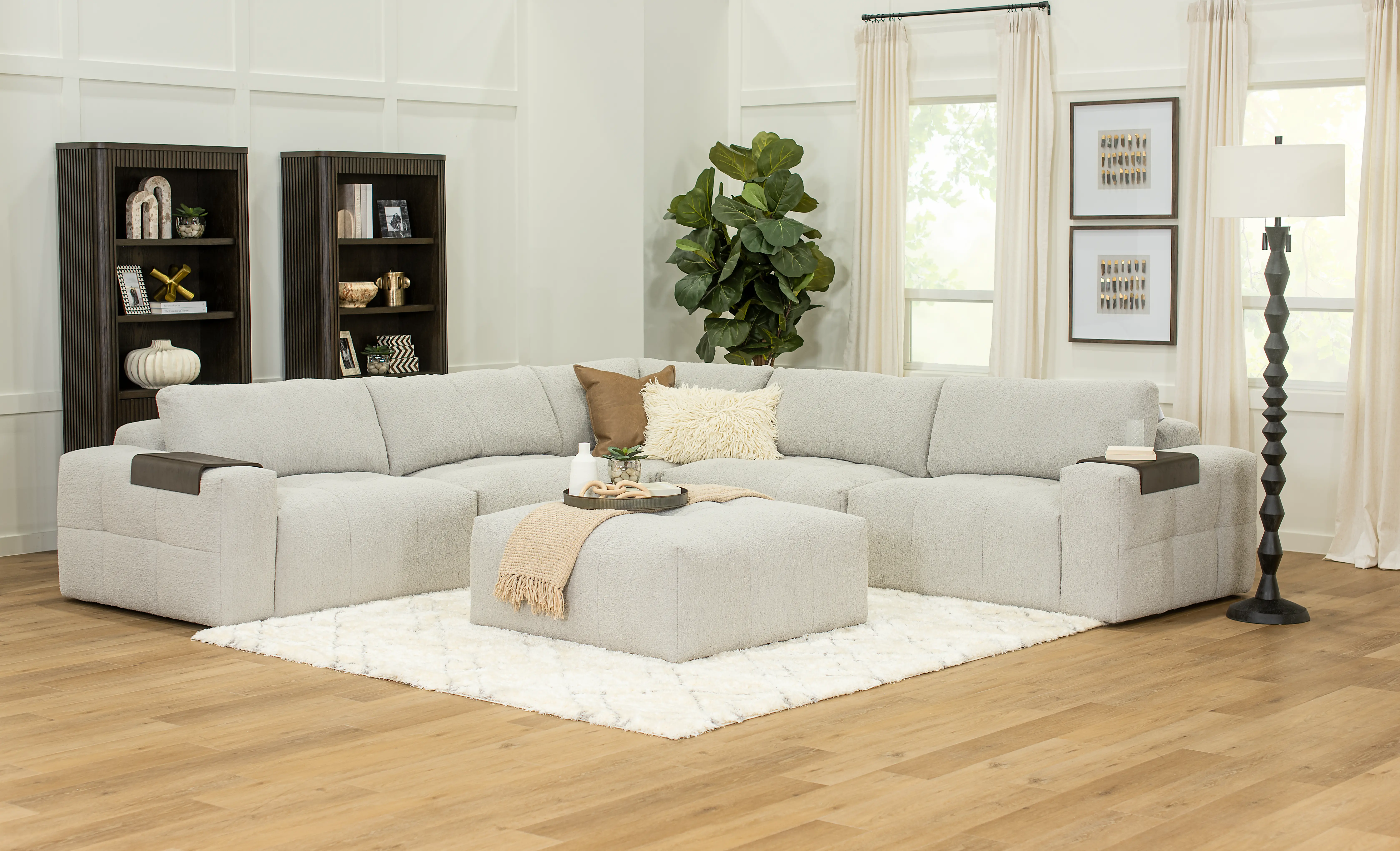 Monza Dove Gray Ottoman-6