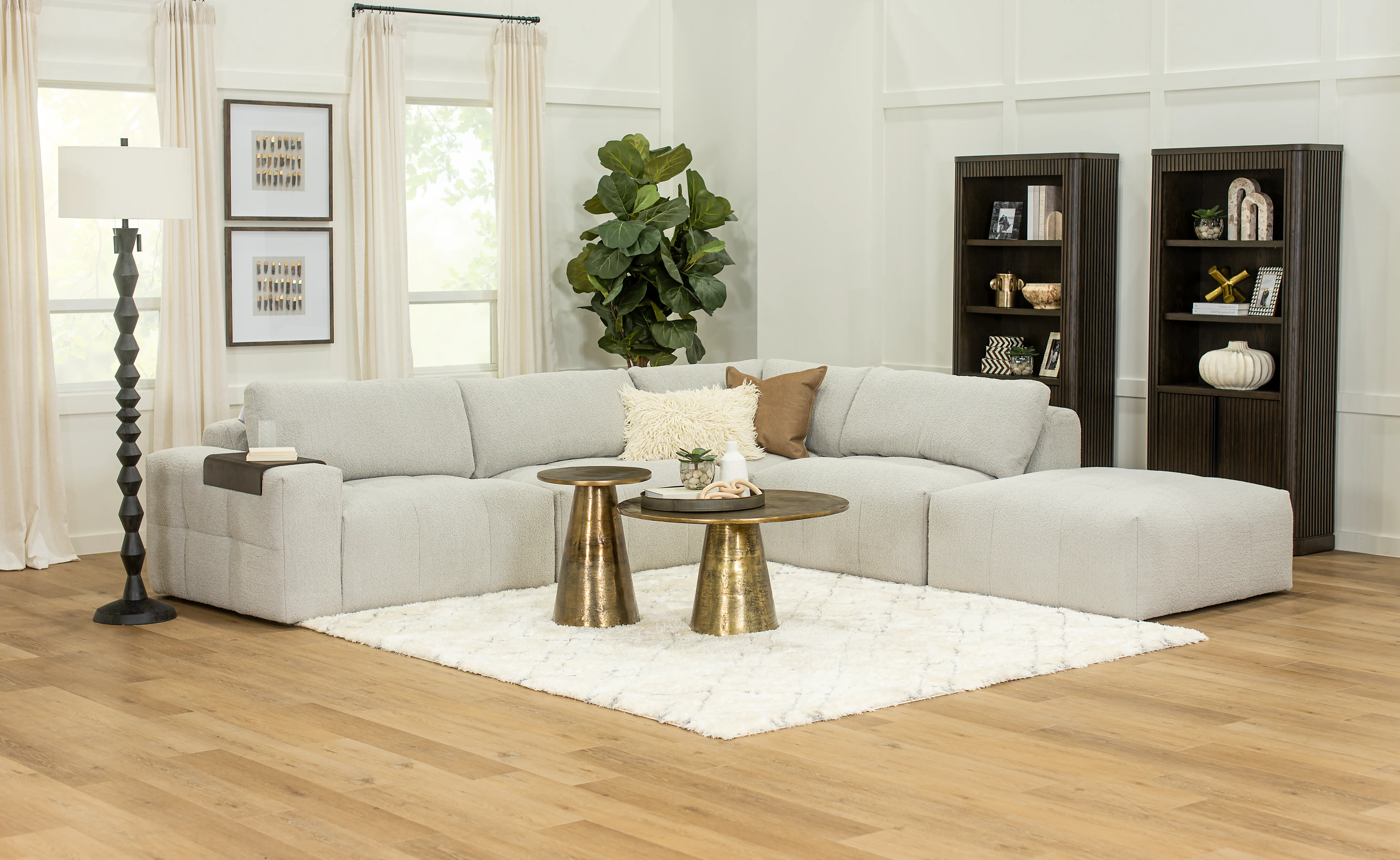 Monza Dove Gray Ottoman-7