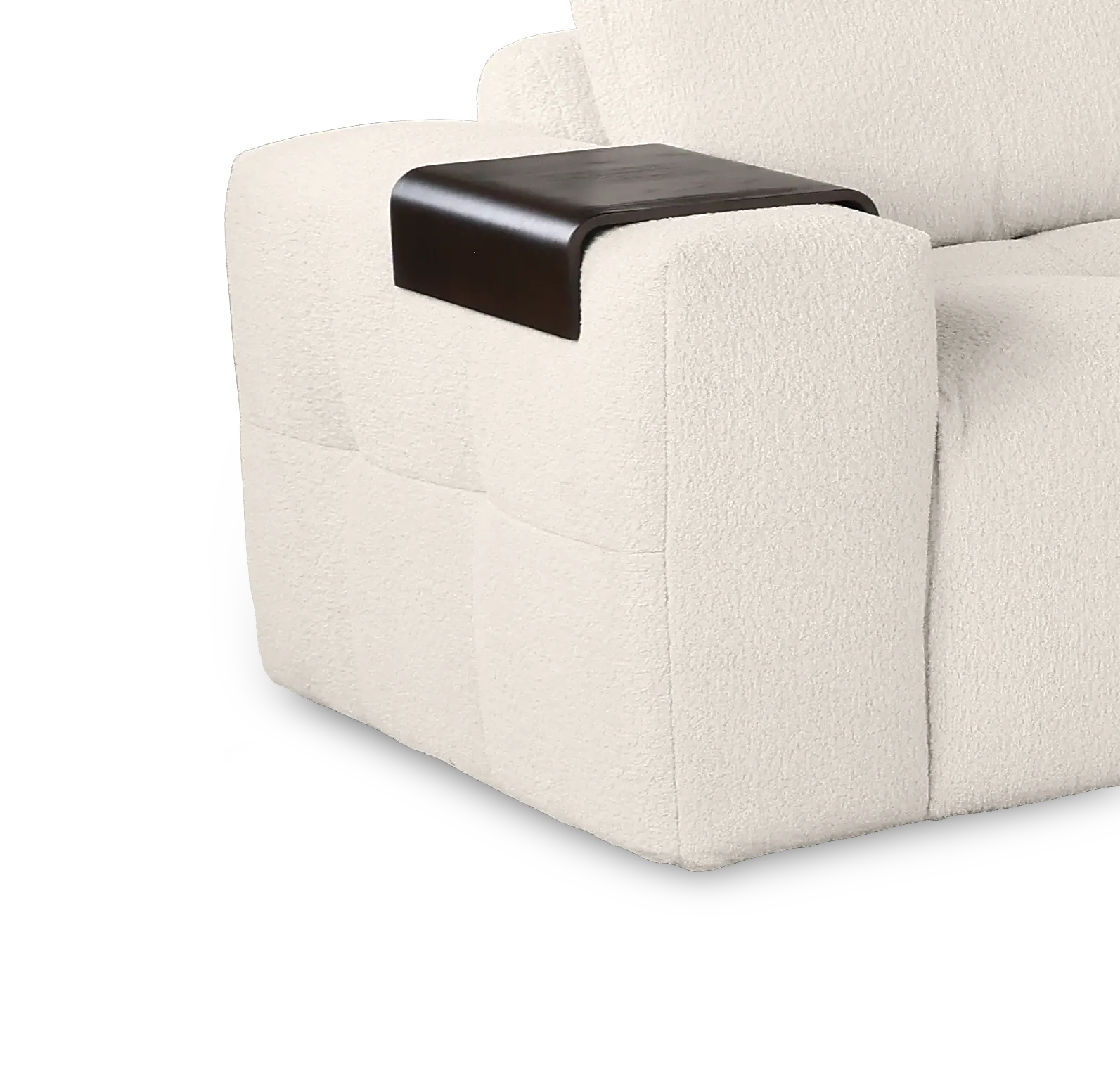 Monza Oyster White 5‑Piece Modular Sectional with Ottoman-5