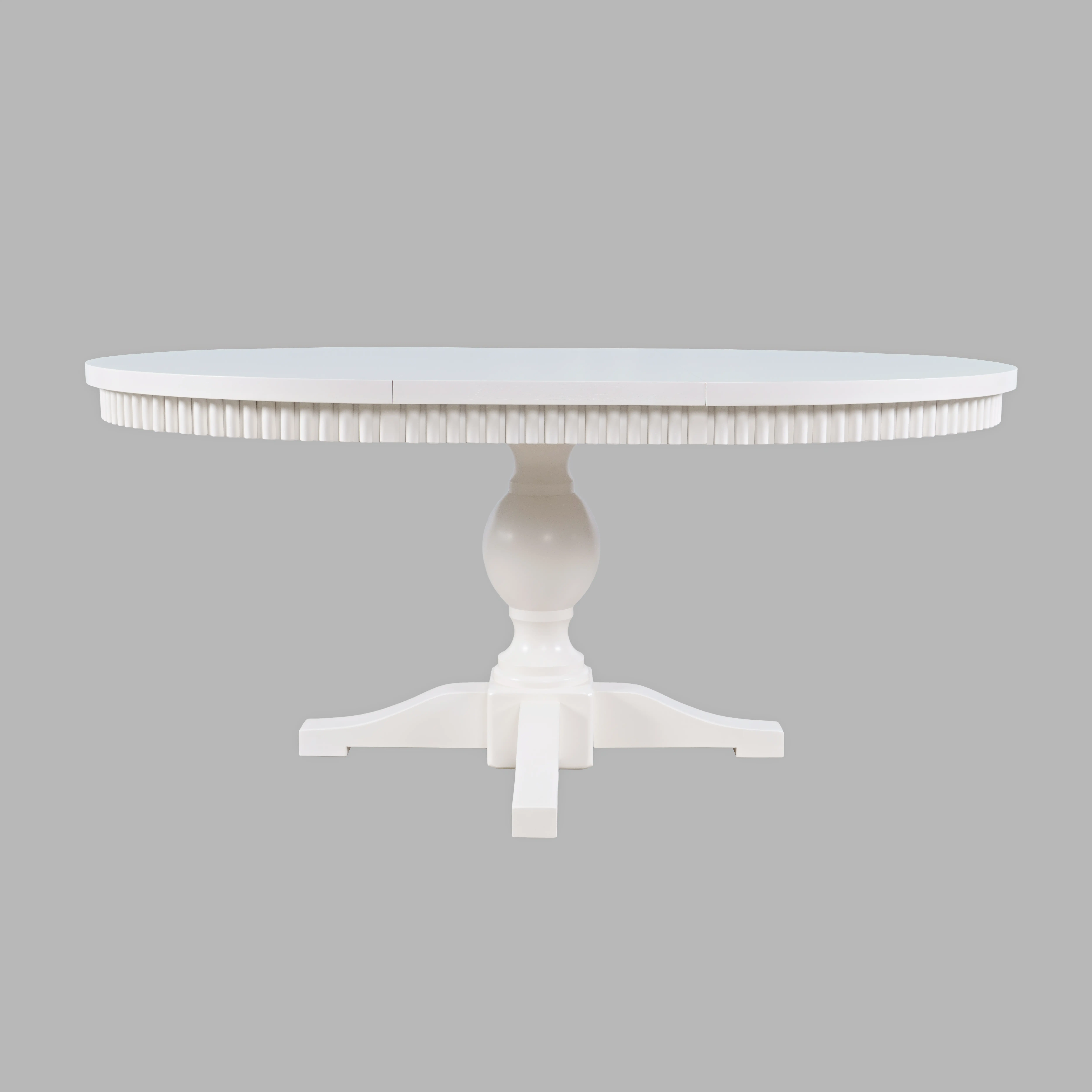 Westport White Round Extendable Table-4