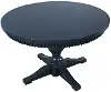 Westport Navy Blue Round Extendable Dining Table