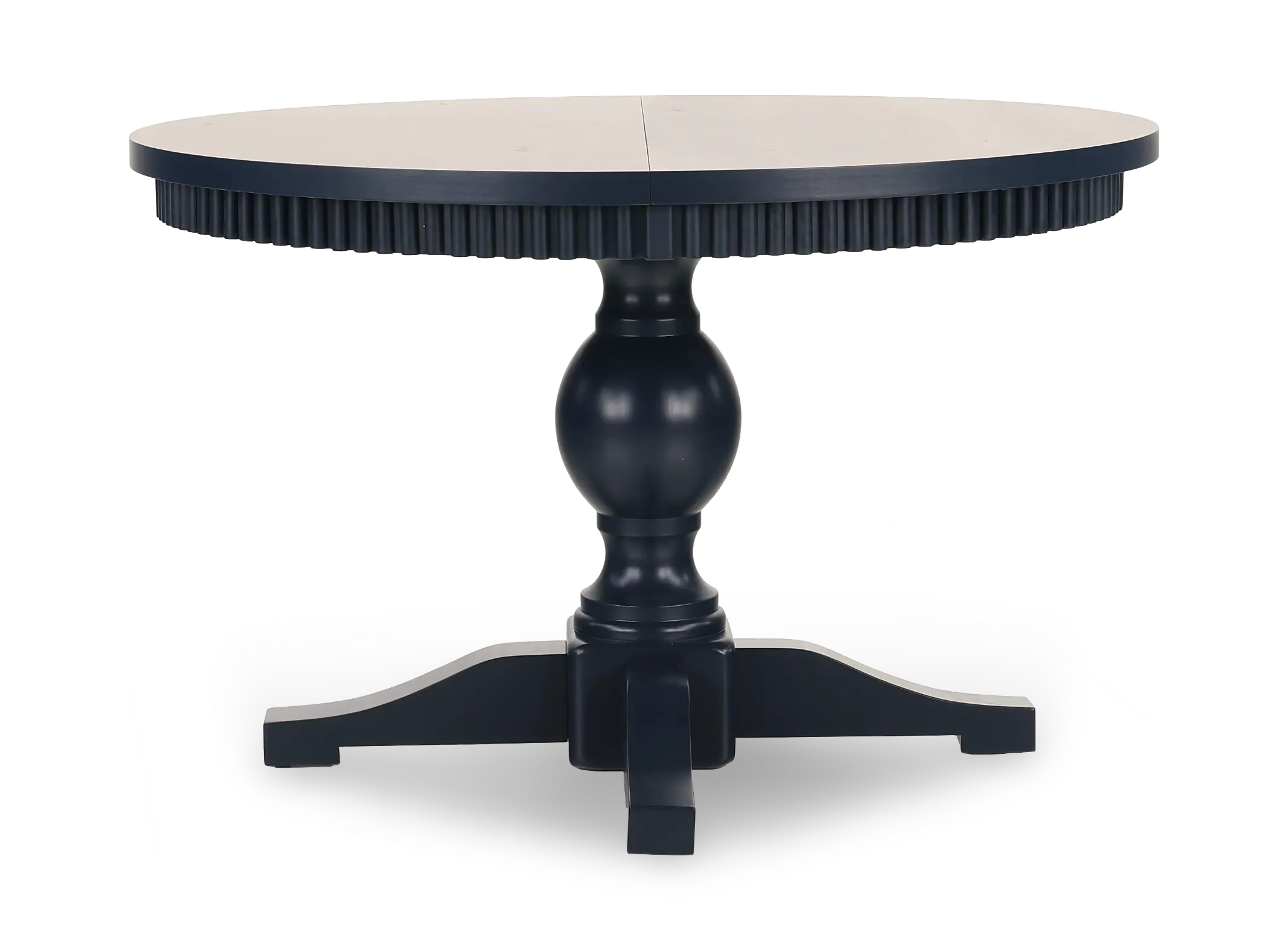 Westport Navy Blue Round Extendable Dining Table-4