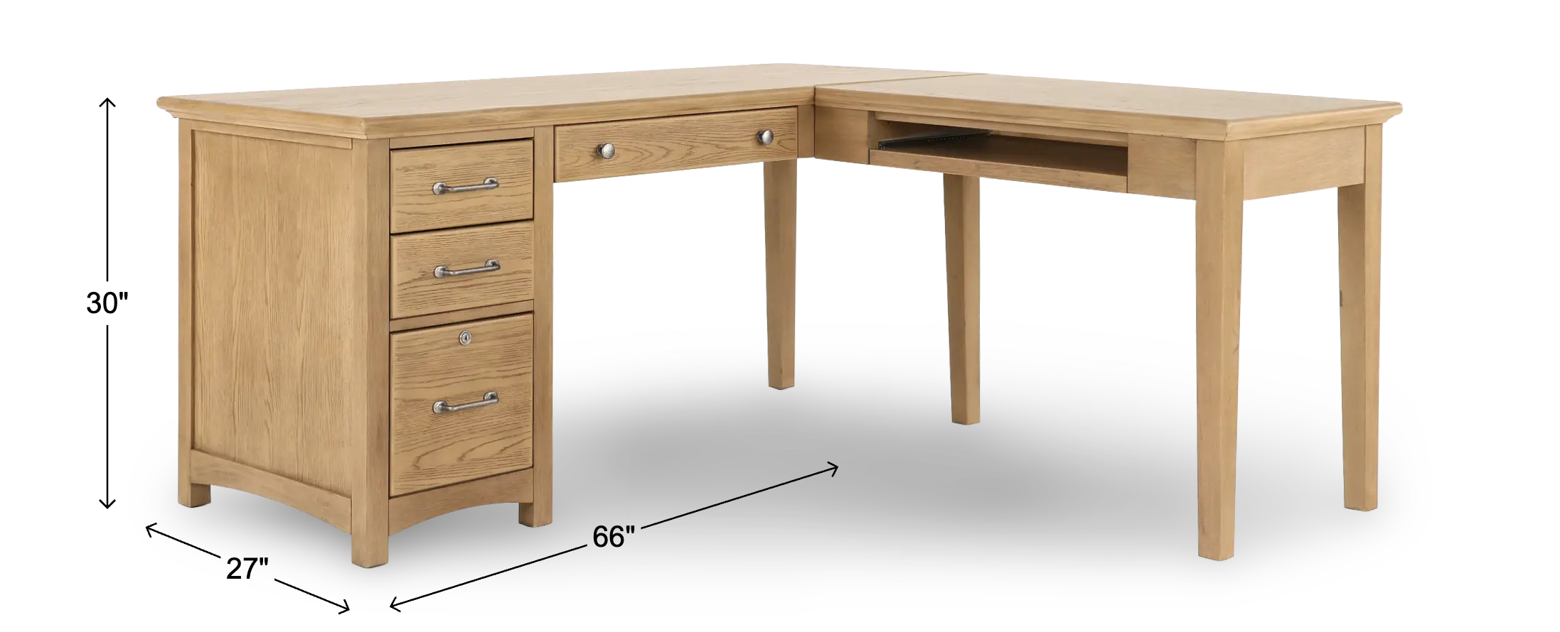 Addison Taupe L-Shaped Desk-3