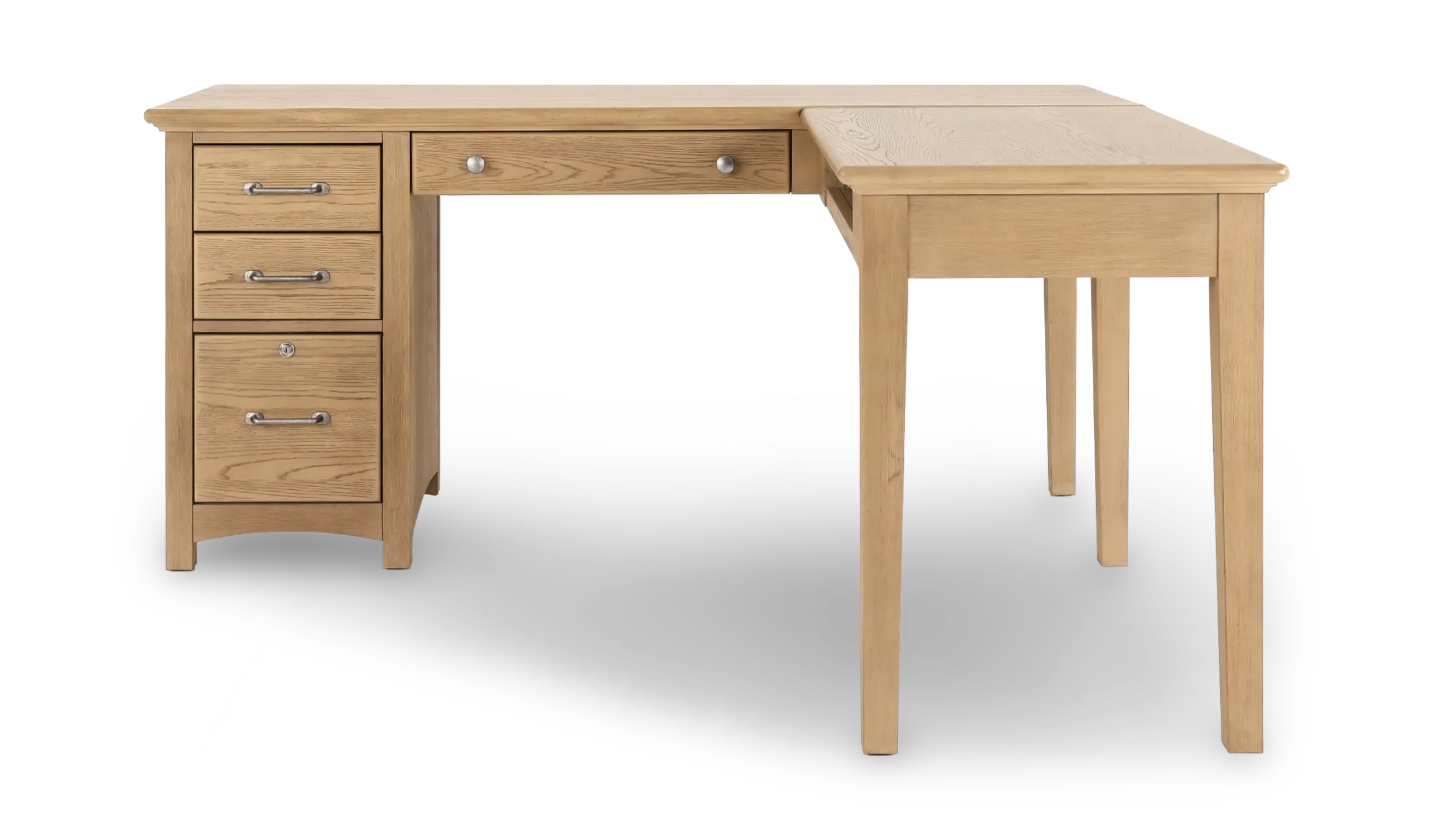 Addison Taupe L-Shaped Desk-4