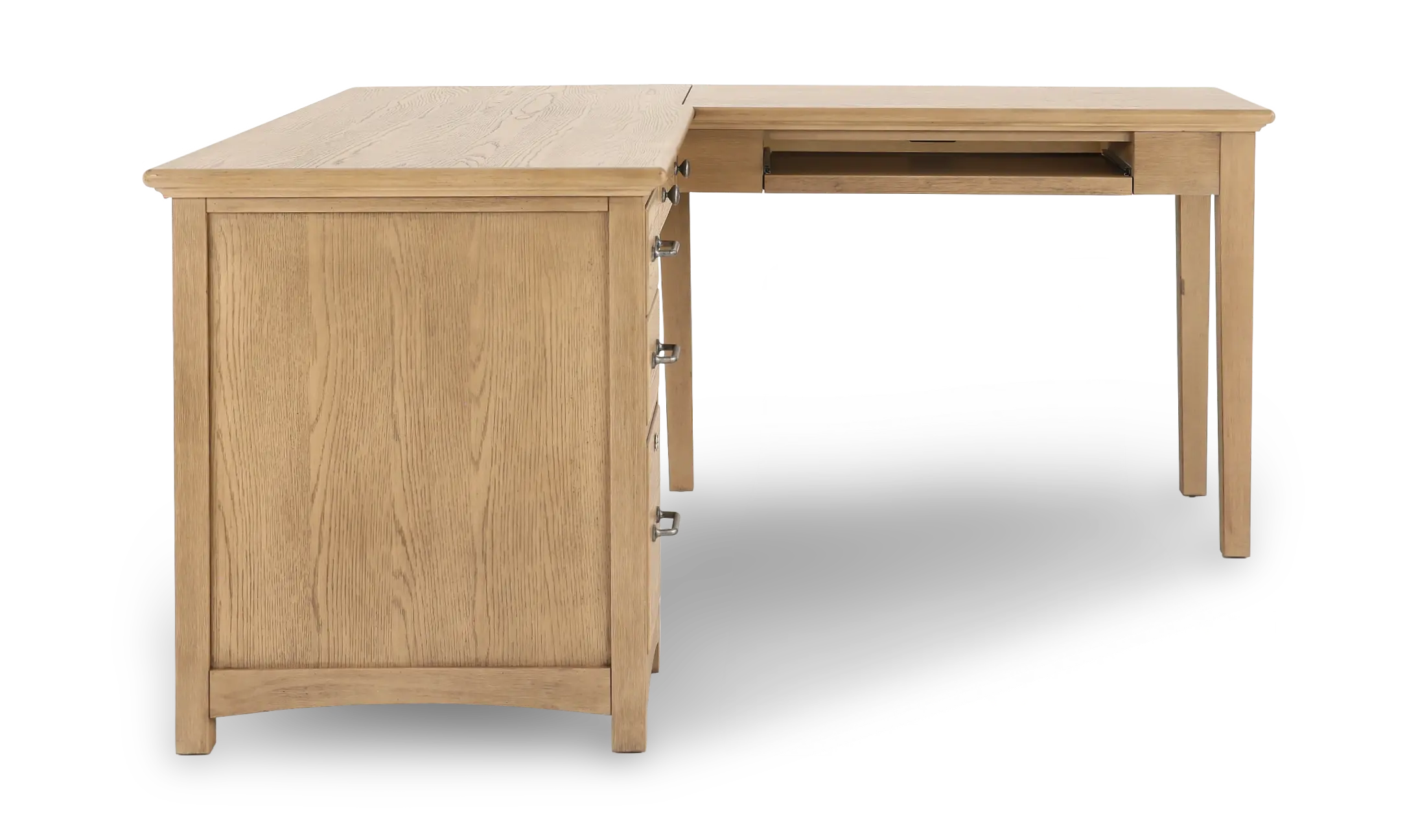 Addison Taupe L-Shaped Desk-5