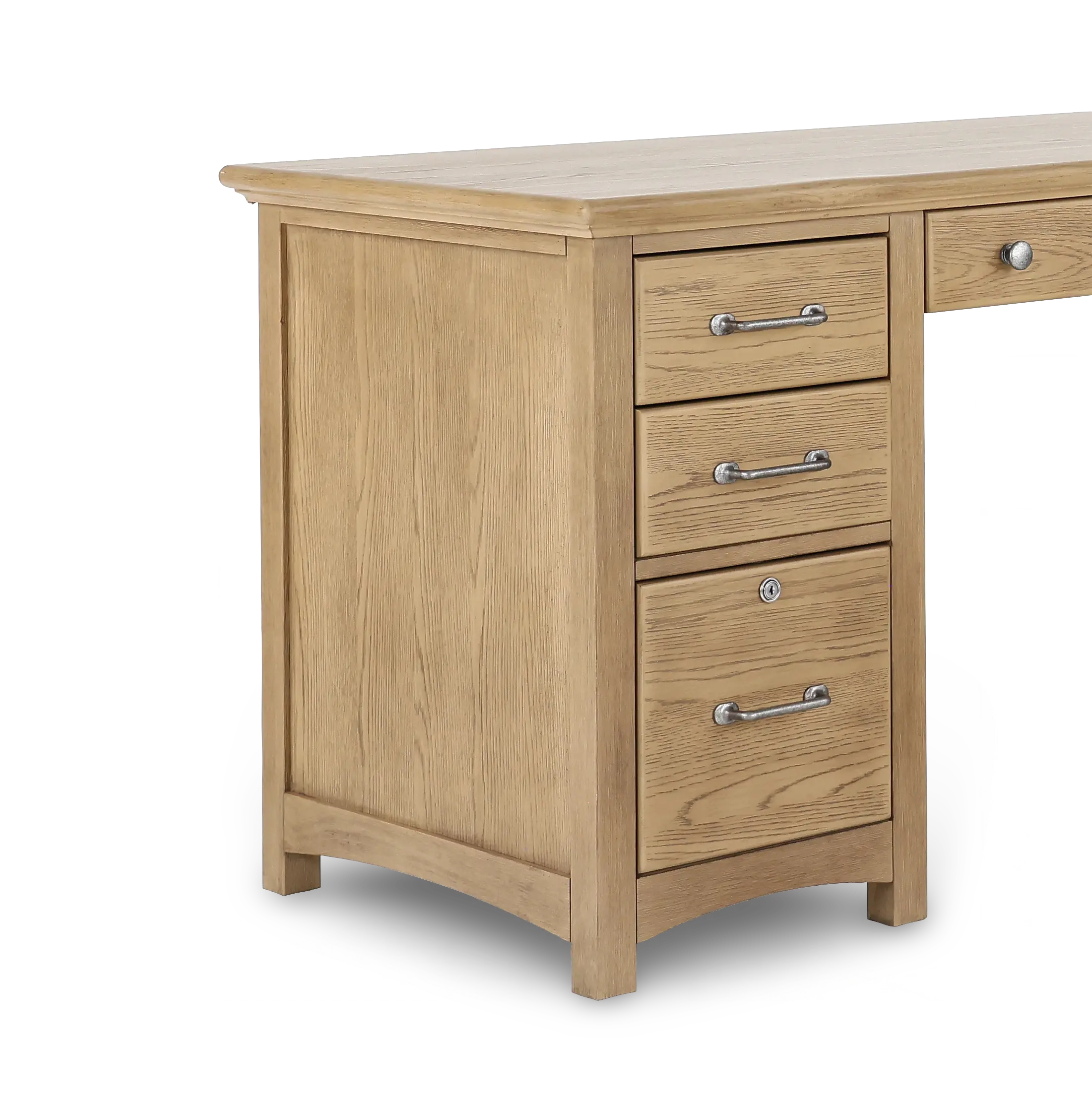 Addison Taupe L-Shaped Desk-9