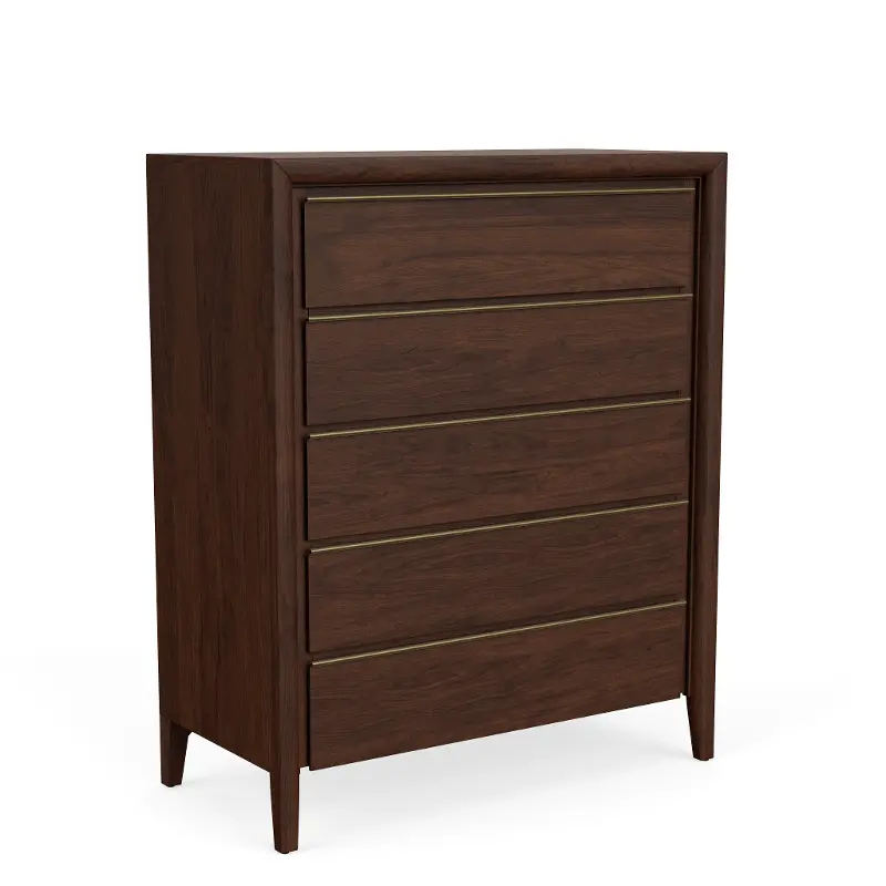 Brenner Smoked Walnut 5-Drawer Chest