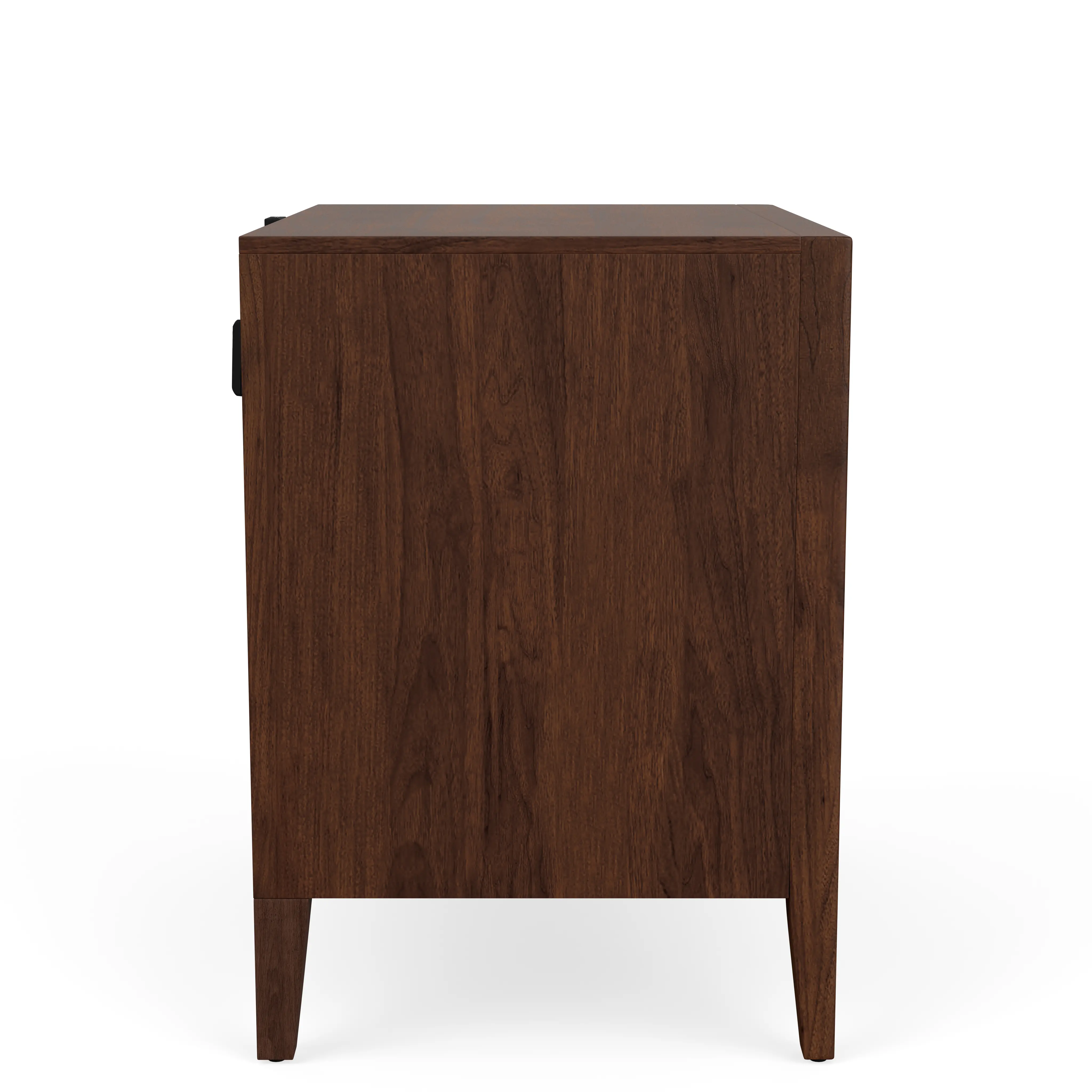 Brenner Smoked Walnut 2-Drawer USB Nightstand-4