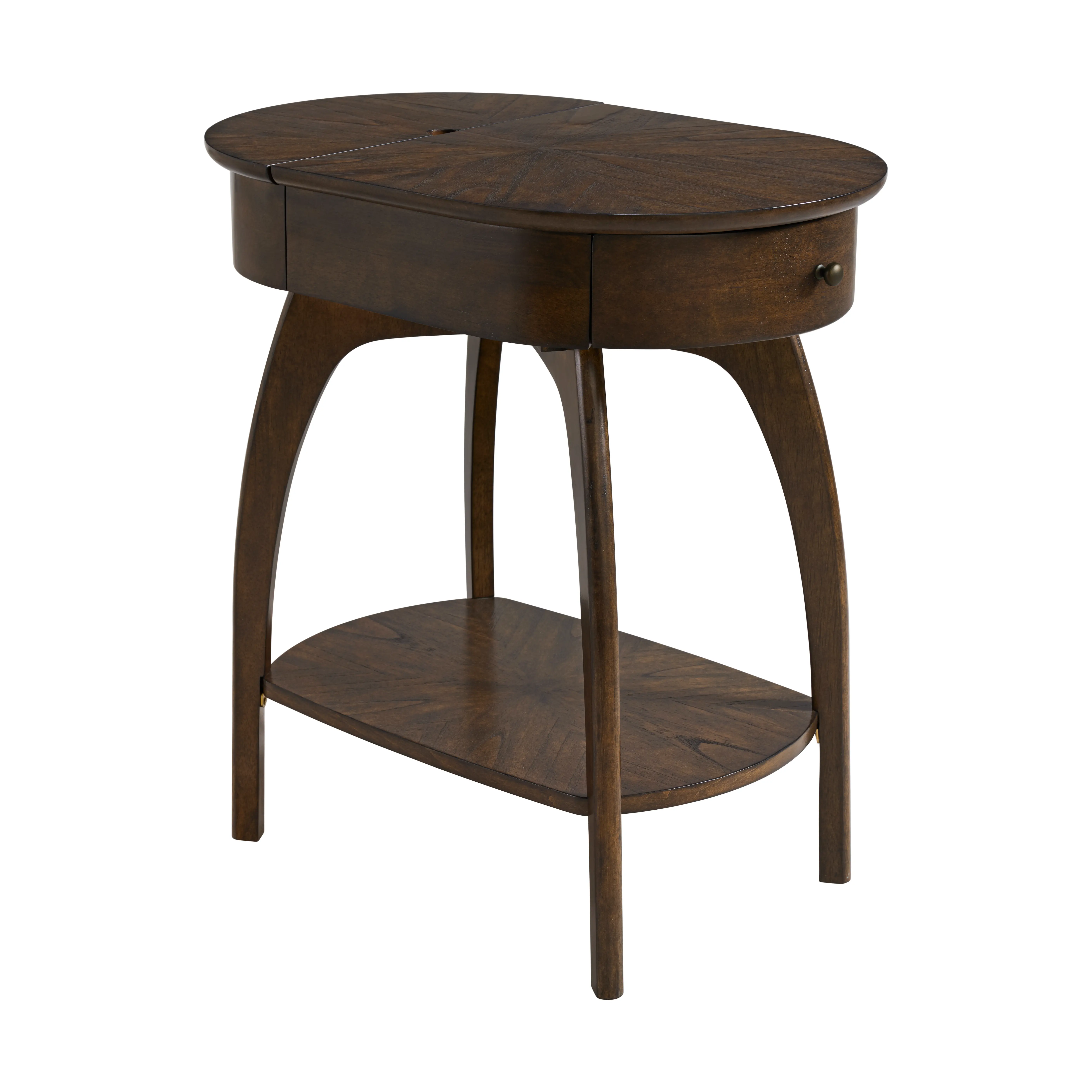 Lax Dark Brown Side Table-1