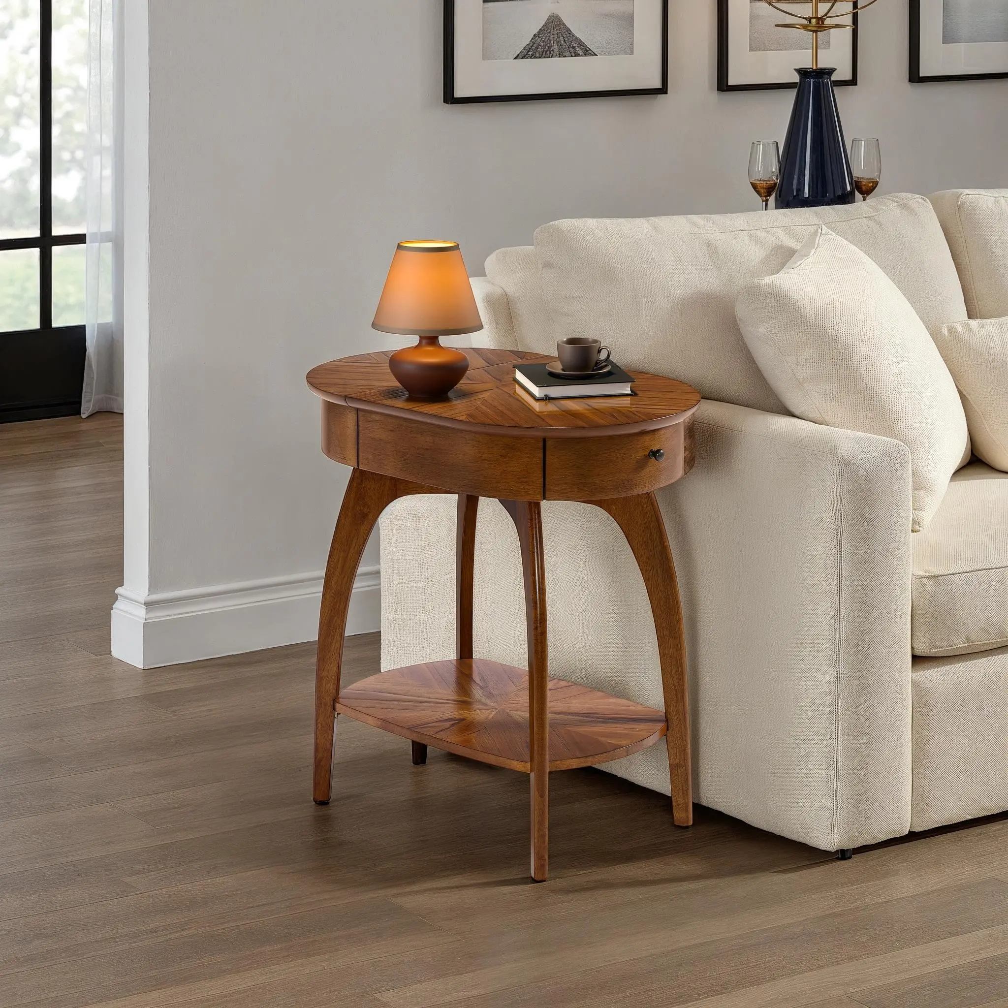 Lax Brown Side Table-2