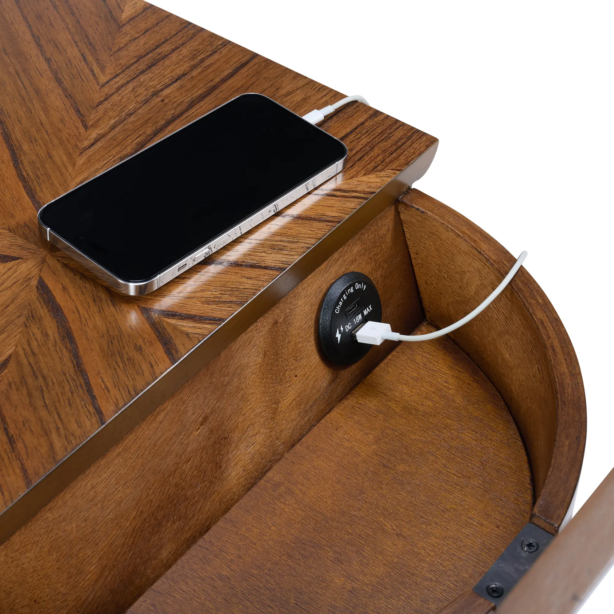 Lax Brown Side Table-3