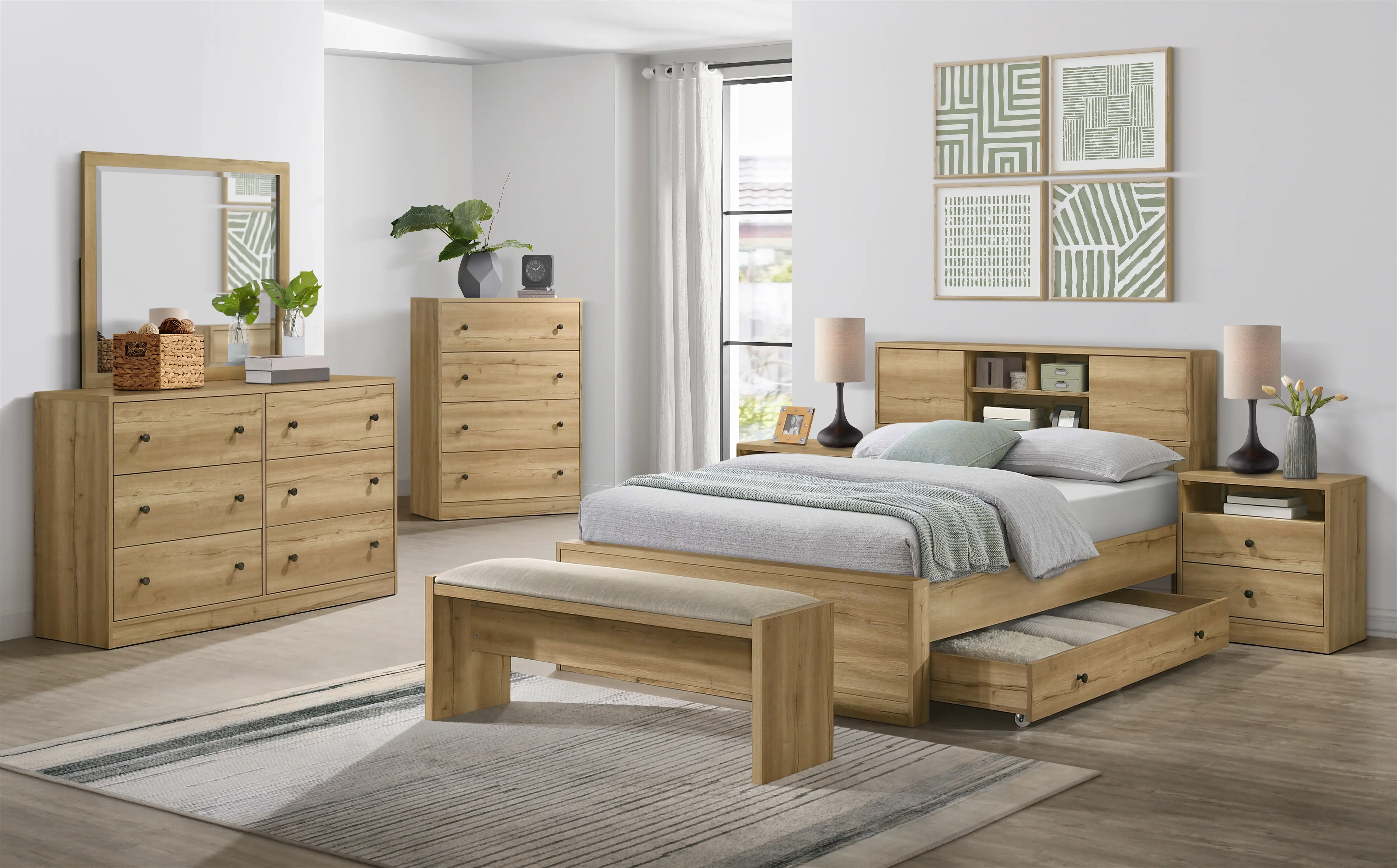 Vega Natural 4-Drawer Chest-2