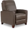 Salerno Stout Brown Leather Recliner